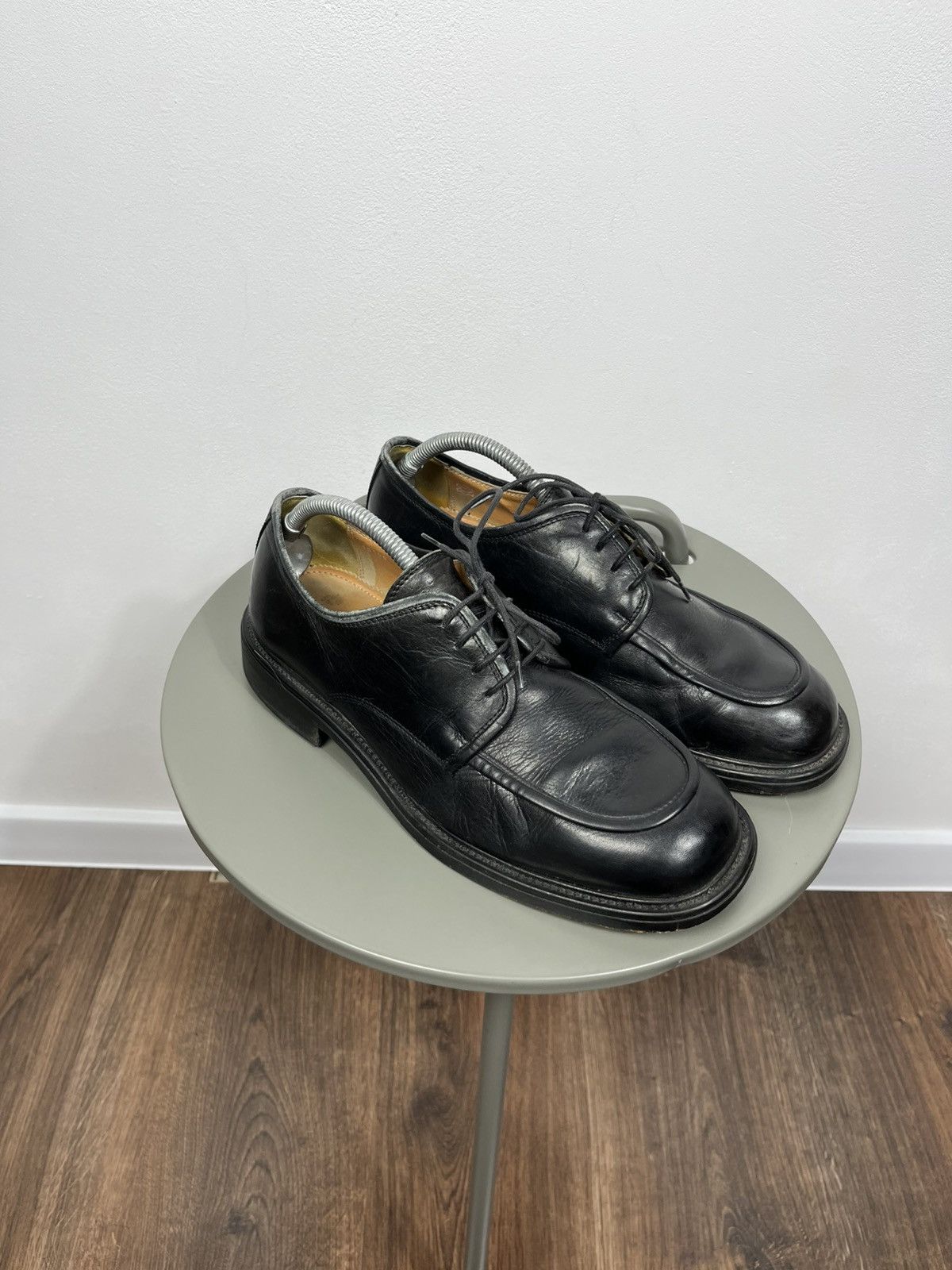 Clarks Clarks Black Leather Derby Shoes Men’s 9.5 Size US 9.5 / EU 42-43 - 1 Thumbnail