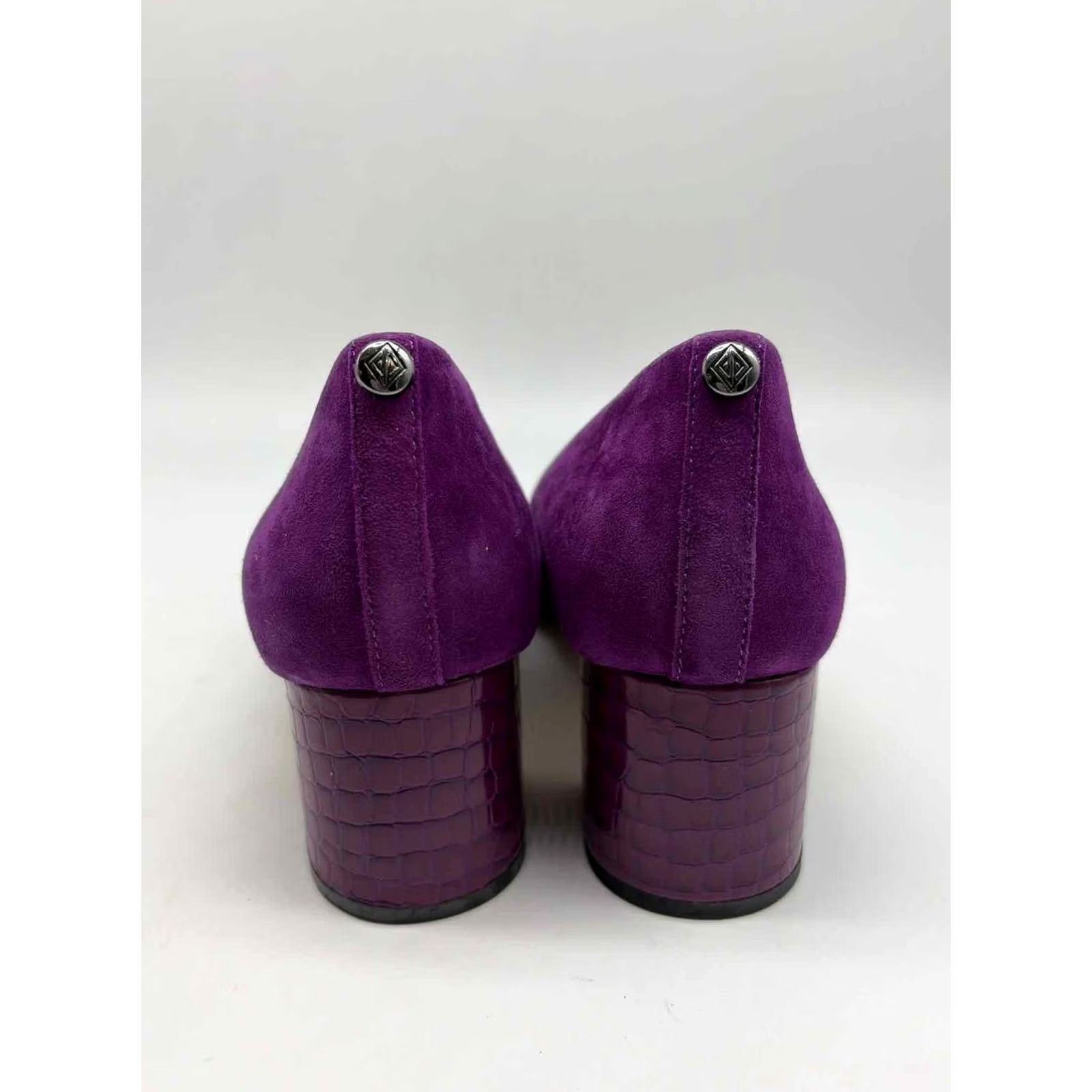 Donald Pliner Donald Pliner Purple Size 9 Block Heel Heels - Pre-Owned Size US 9 / IT 39 - 3 Thumbnail