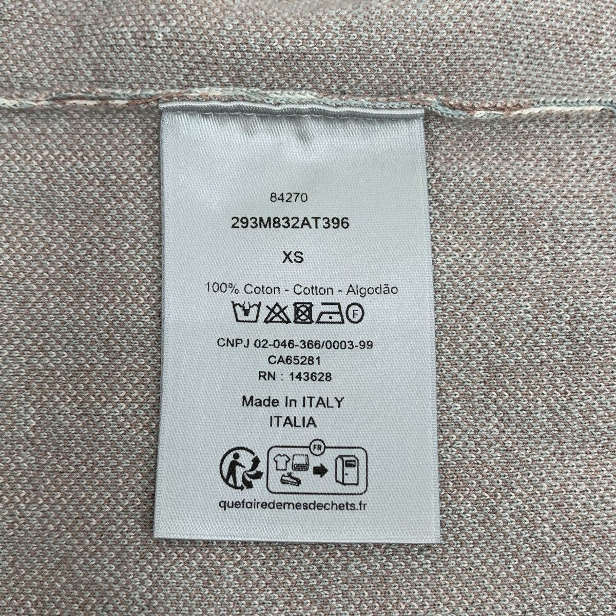 Dior Gray Patterned Short Sleeve Polo Top XS Size US XS / EU 42 / 0 - 8 Thumbnail