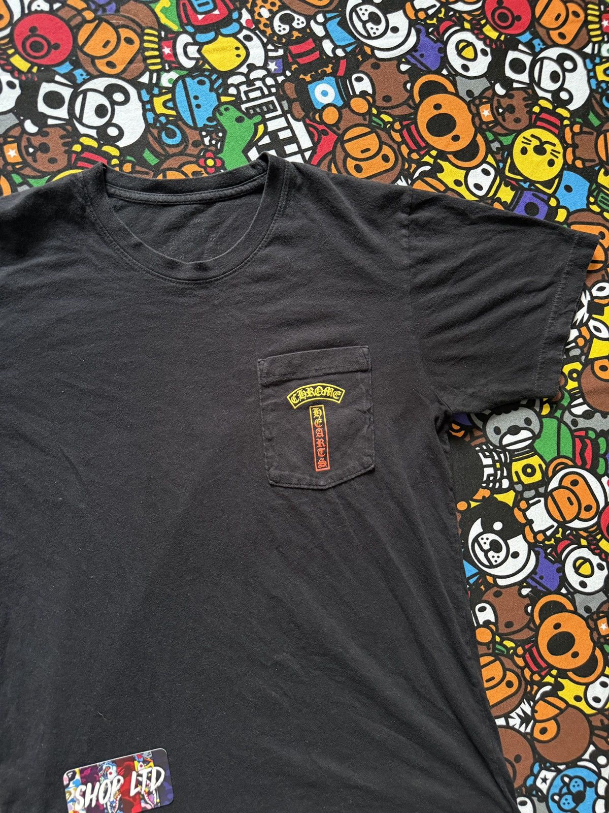 Chrome Hearts Chrome Hearts Black Gradient Pocket Logo Tee Size US M / EU 48-50 / 2 - 4 Thumbnail
