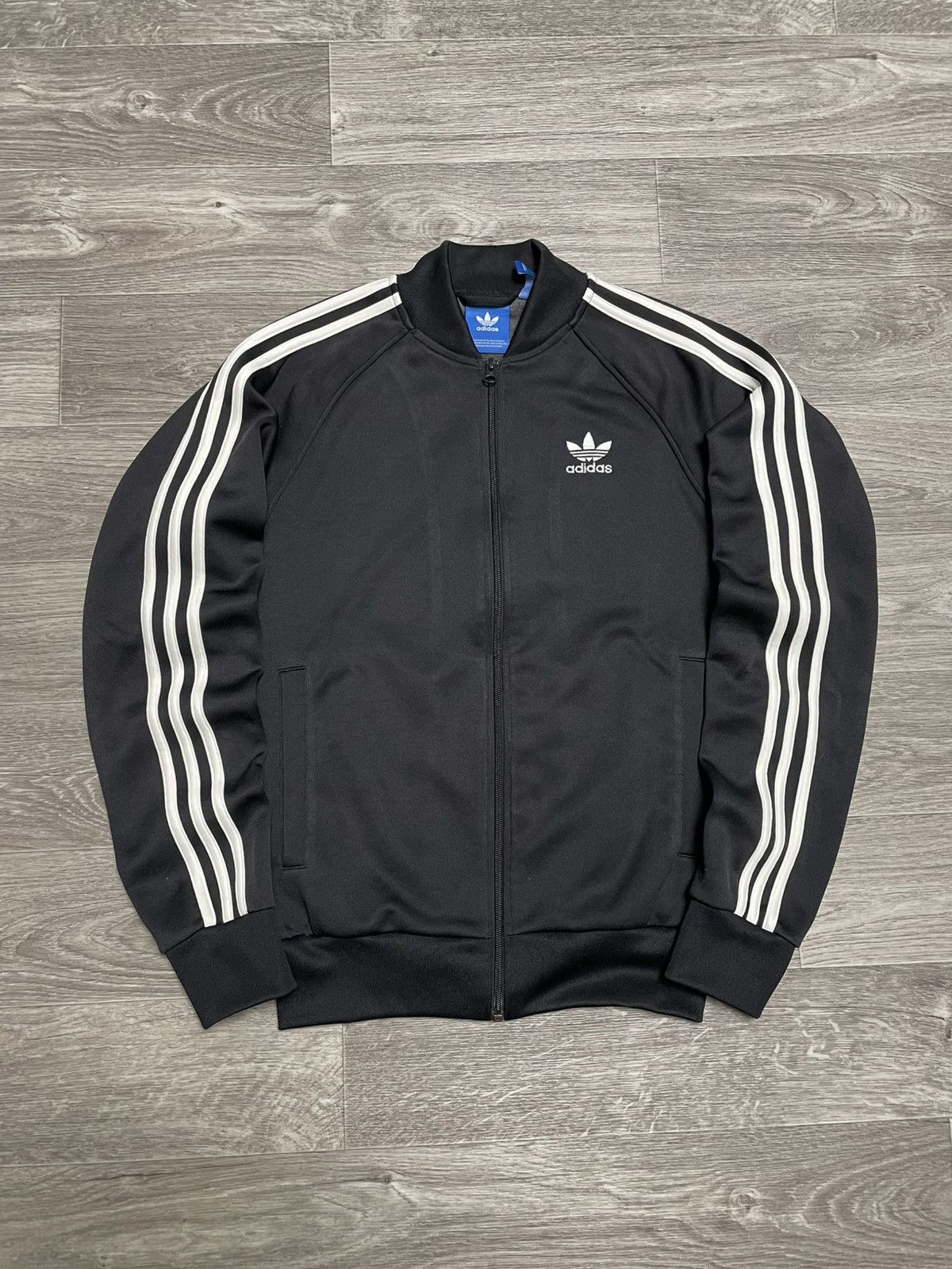Adidas Adidas Fire Bird Black 3-Stipe Track Jacket Bomber Y2K Size US S / EU 44-46 / 1 - 1 Thumbnail