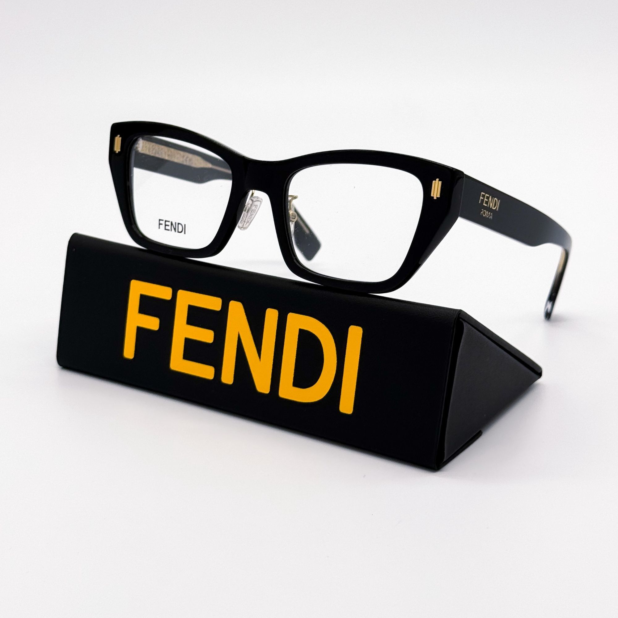 Fendi NEW FENDI EYEGLASSES FE50118F 001 BLACK WOMEN EYEWEAR Size ONE SIZE - 1 Thumbnail