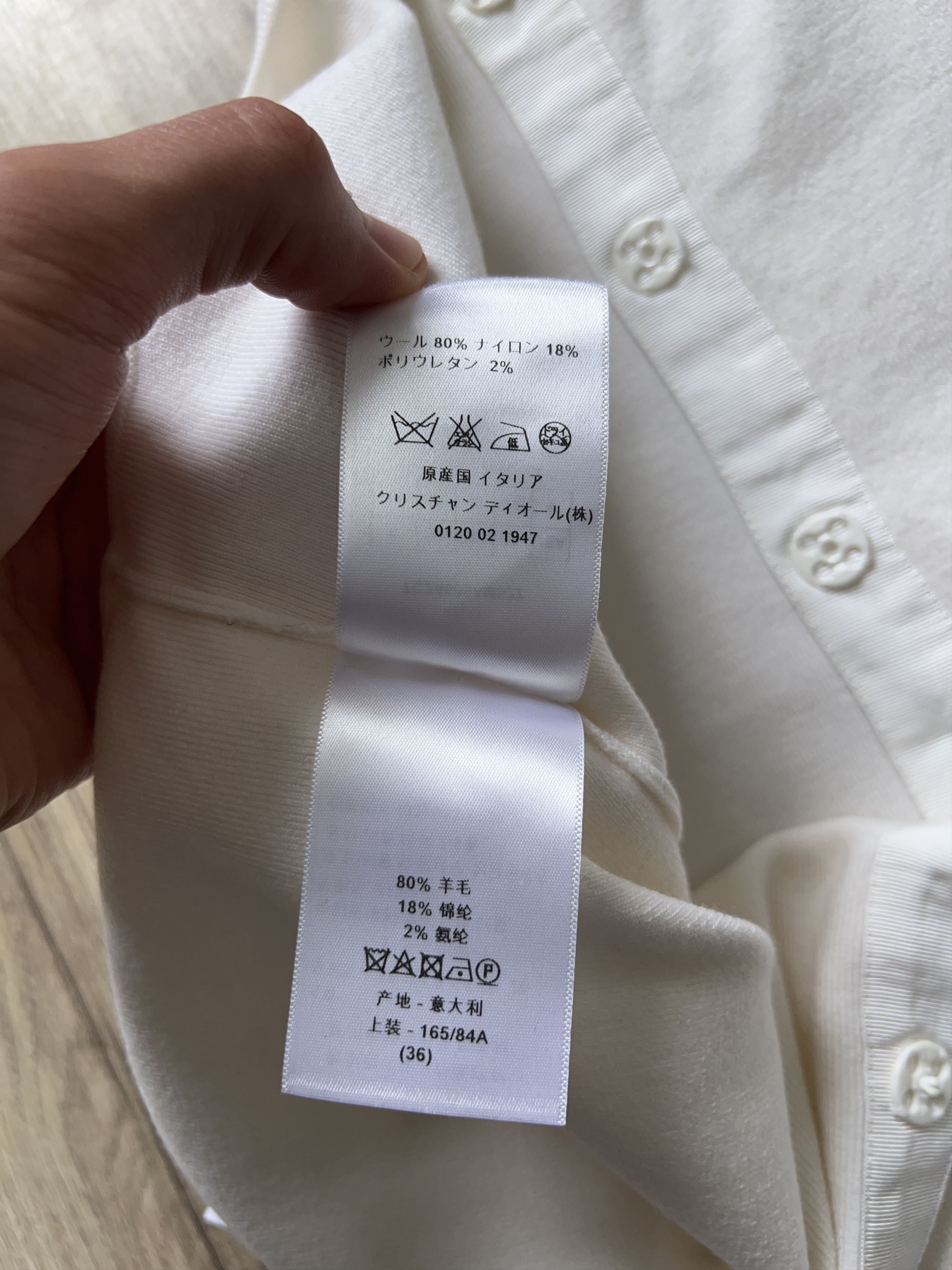Dior × Vintage Christian Dior Wool Polyamide White Sleeveless Tank Top Size S / US 4 / IT 40 - 11 Thumbnail