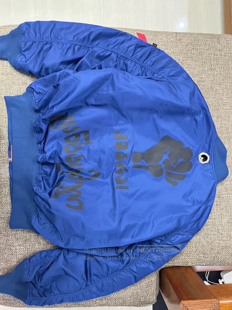 Vetements Vetements Dark Blue Reversible Outline Flight Jacket Size US M / EU 48-50 / 2 - 3 Thumbnail