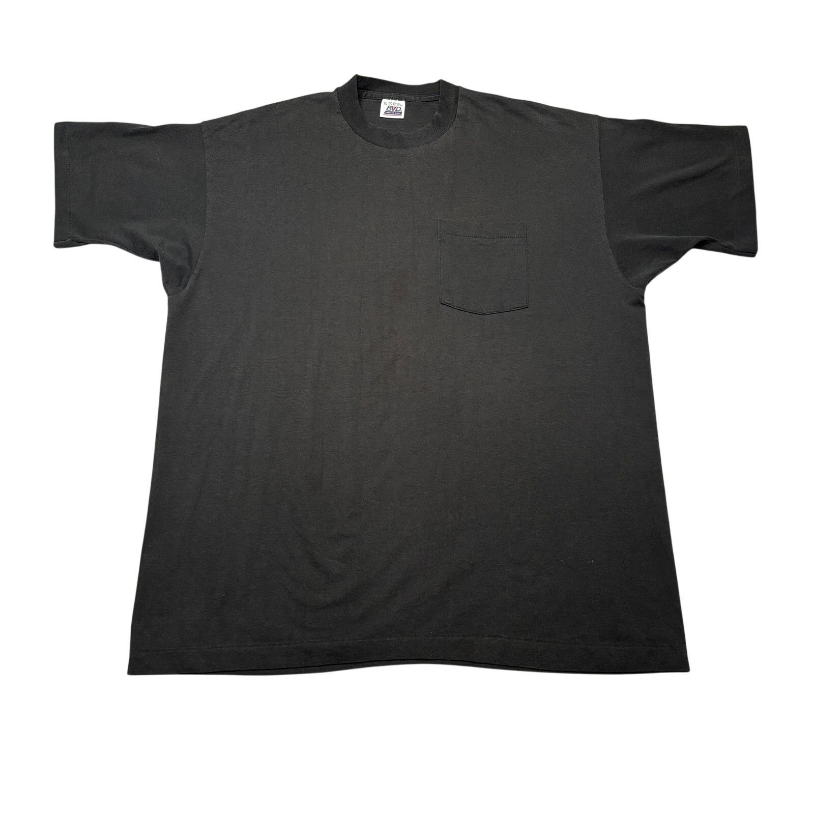 Vintage Vintage 90s BVD Pocket T Shirt Men's 2XL Selvedge Pocket Size US XXL / EU 58 / 5 - 1 Thumbnail