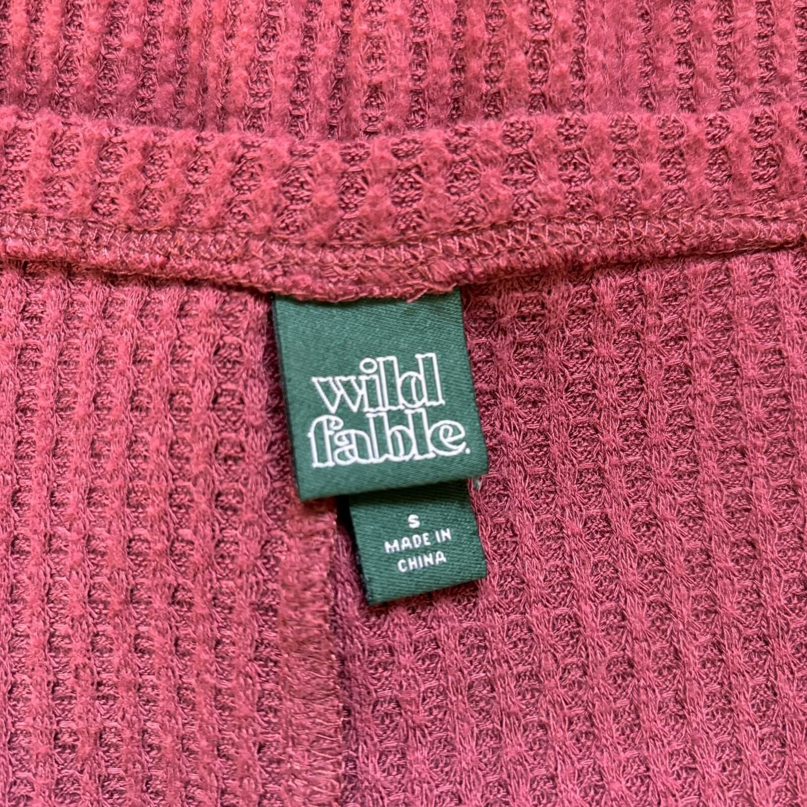 Other Womens Thermal Knotted Top Size Small V-Neck Waffle Knit MIn Size S / US 4 / IT 40 - 7 Thumbnail