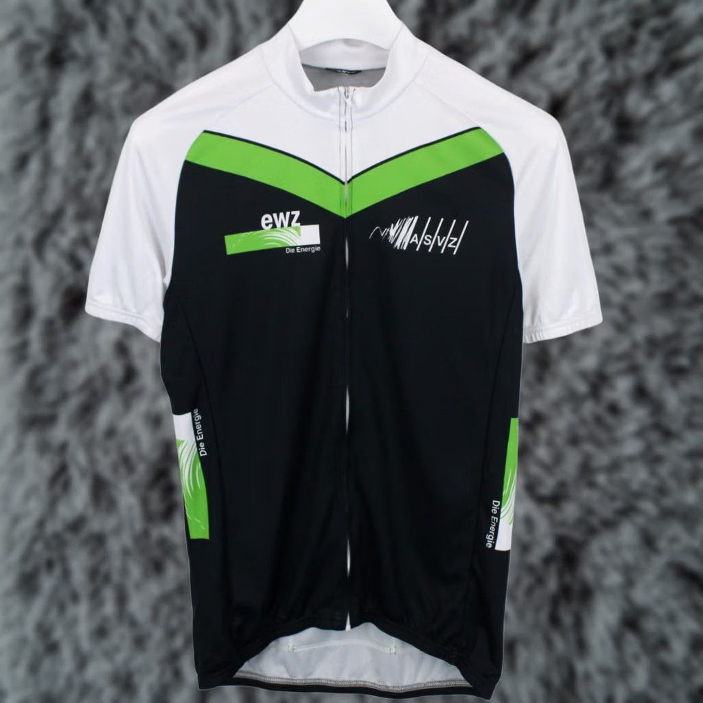 Vintage Cuore Switzerland T-Shirt Men's LARGE Short Sleeve Full Zip Cycling Jersey Size US L / EU 52-54 / 3 - 1 Thumbnail