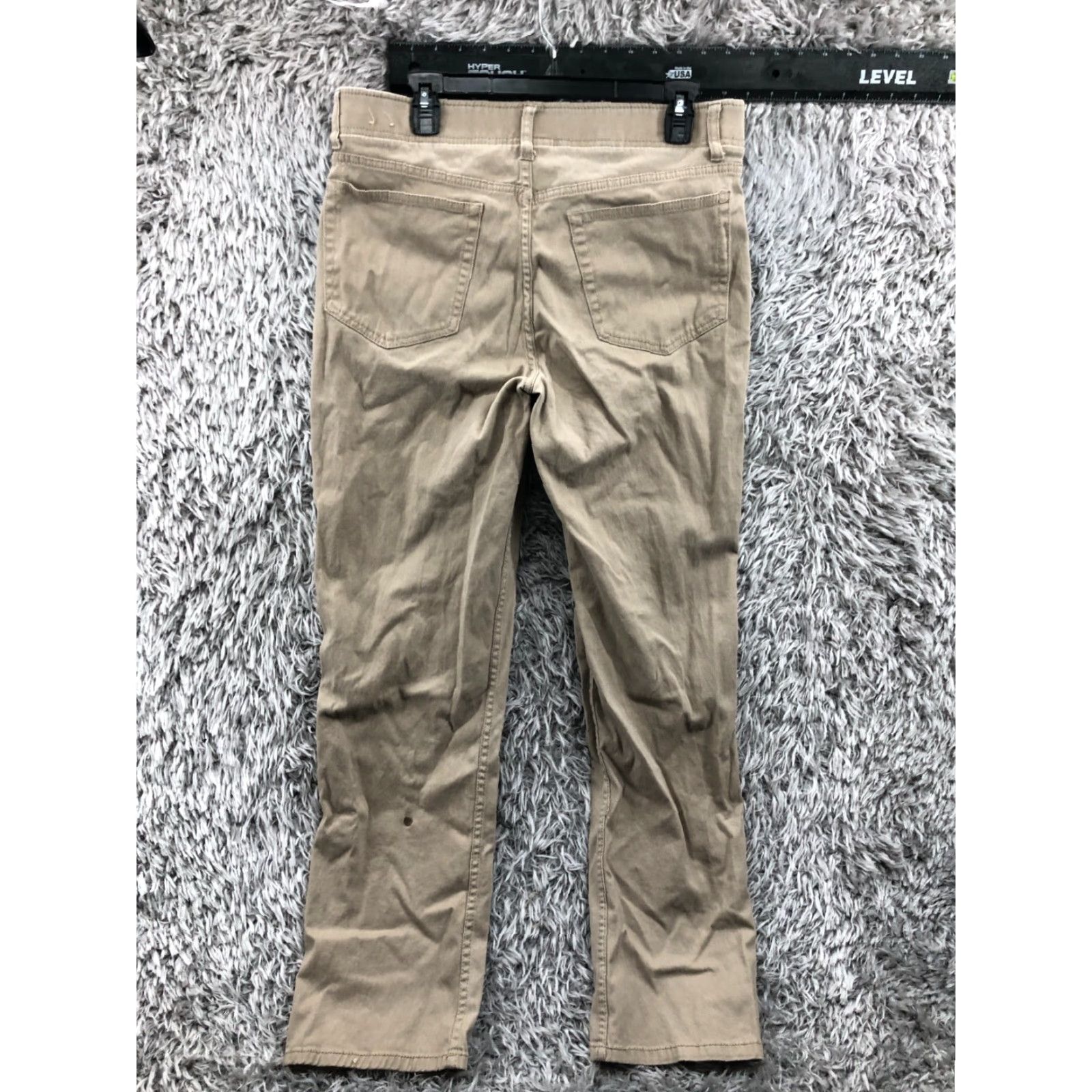 Vintage Urban Pipeline Relaxed Straight Chino Pants 33x32 Mens Beige Medium Wash Size US 33 - 6 Thumbnail