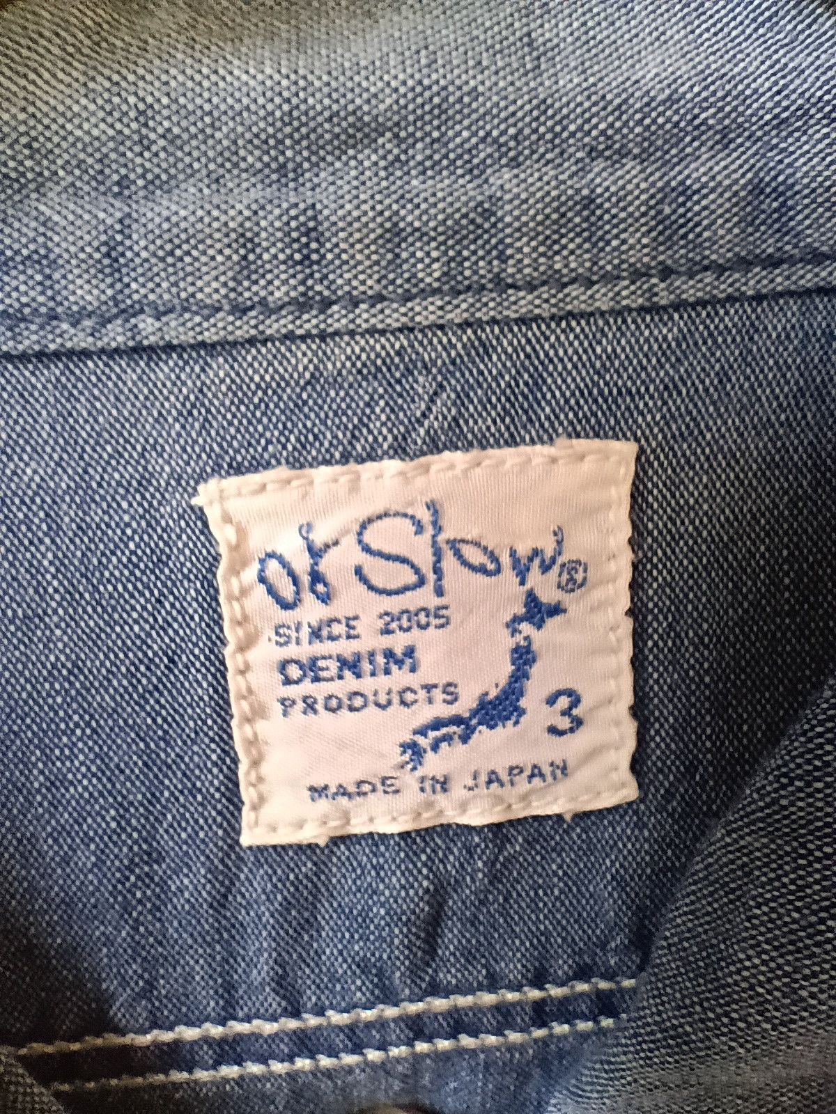 Orslow Light denim hooded button up shirt size 3 Size US L / EU 52-54 / 3 - 4 Thumbnail