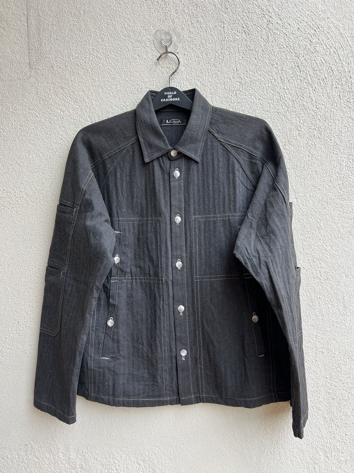 Y's for Men × Yohji Yamamoto Archive Yohji Yamamoto LQ HBT Salt & Pepper Tactical Jacket Size US L / EU 52-54 / 3 - 7 Thumbnail