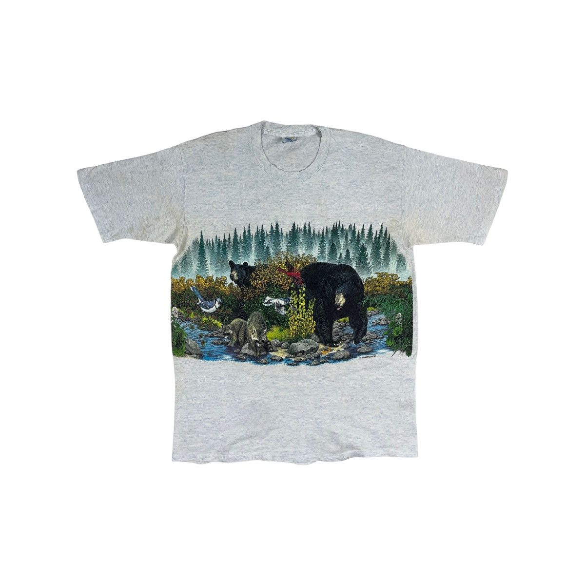 Habitat 🔥LAST PRICE🔥 Vintage 92 AOP Habitat XCII Bears Racoons Tee Size US L / EU 52-54 / 3 - 1 Thumbnail