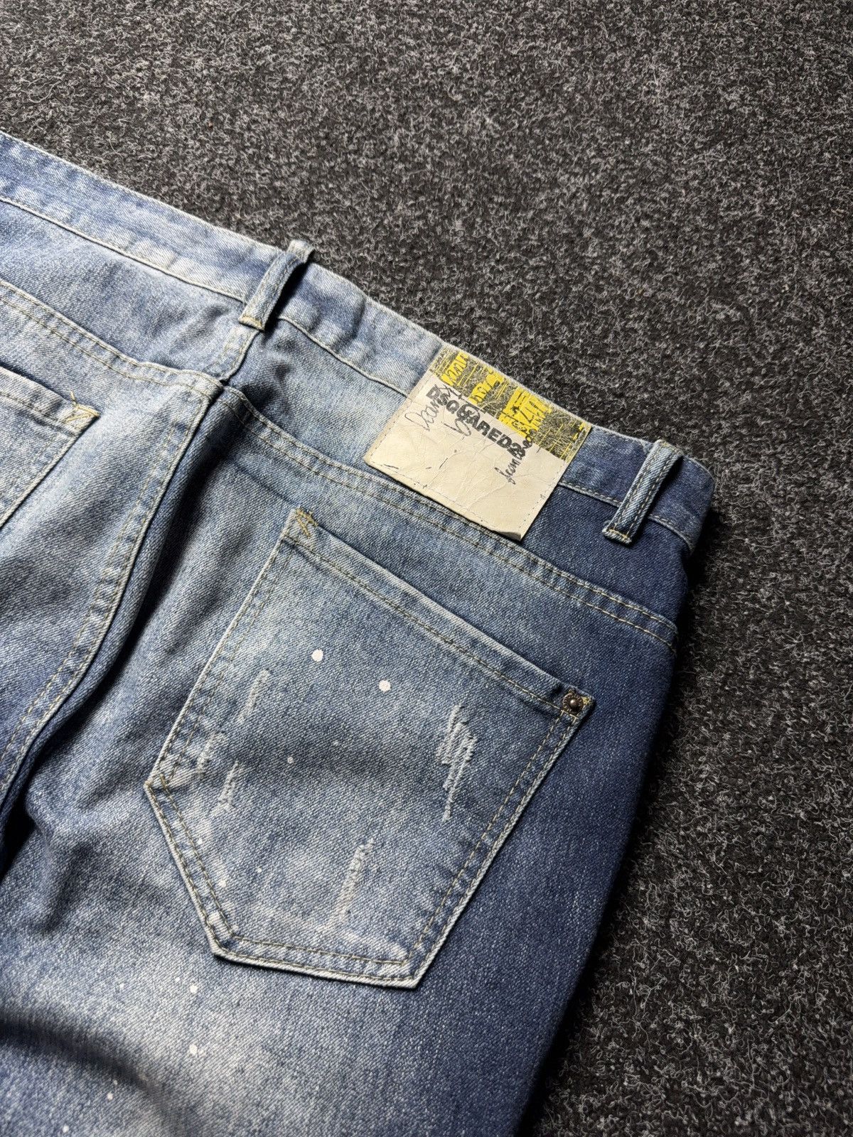 Dsquared2 Retro Y2K 00s Dsquared2 Distressed Patchwork Jeans 54 Italy Size US 36 / EU 52 - 21 Thumbnail
