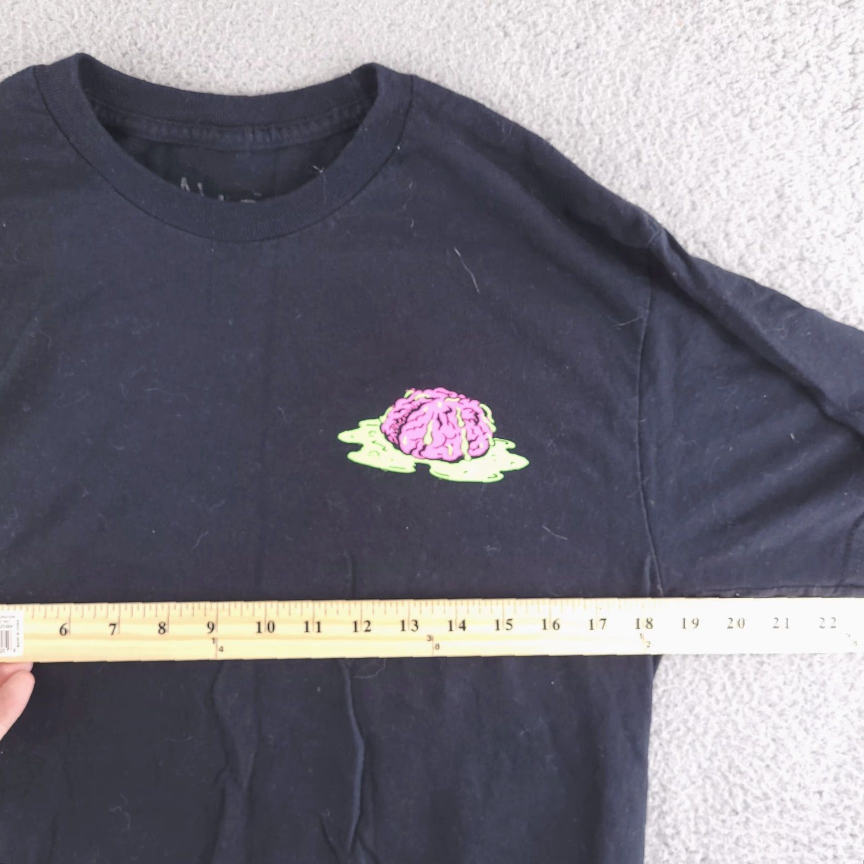 Vintage Alab Shirt Mens Medium Black Short Sleeve Crewneck Graphic Tee Brain Size US M / EU 48-50 / 2 - 7 Thumbnail