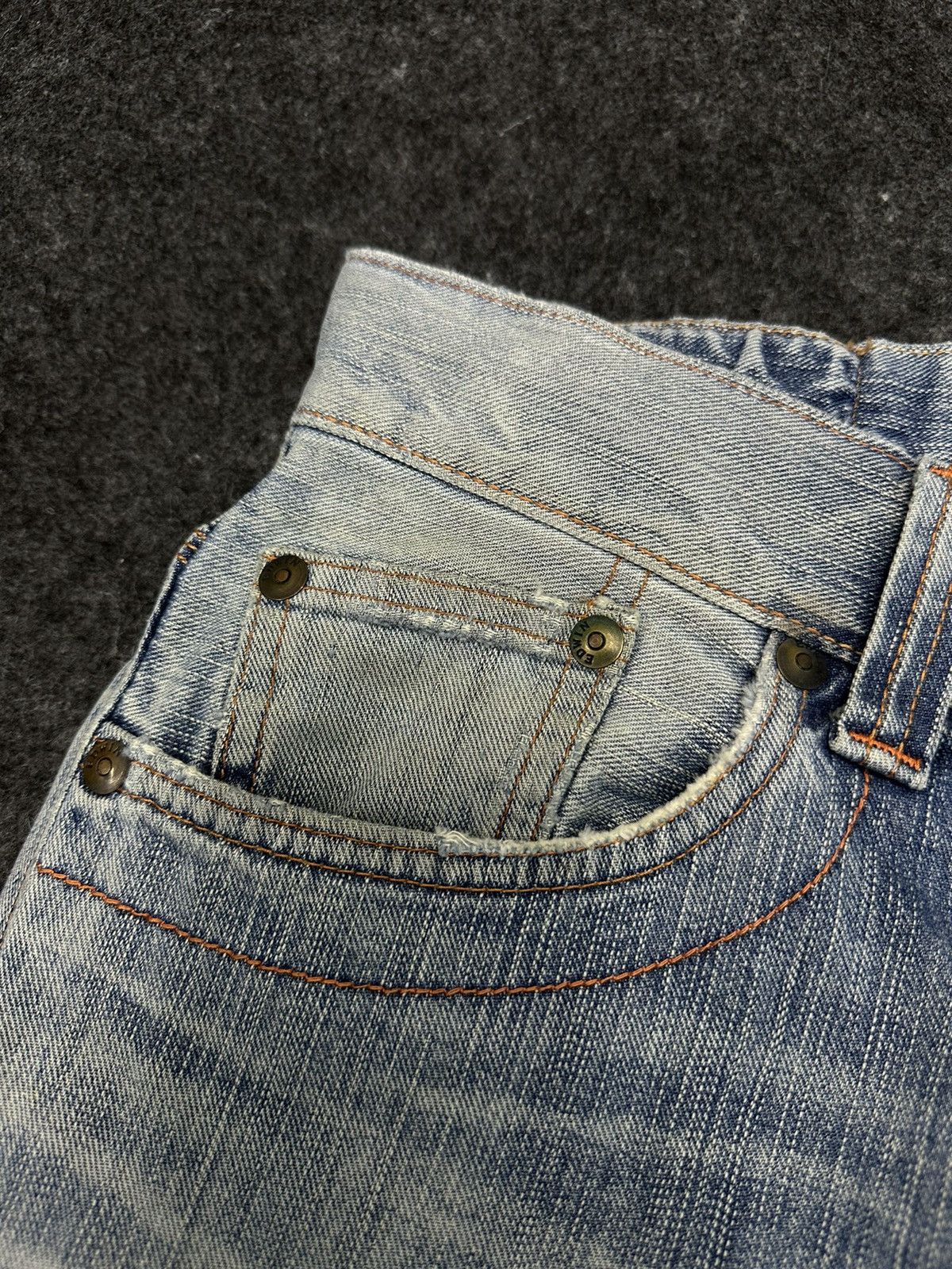 Edwin × If Six Was Nine × Le Grande Bleu (L.G.B.) Vintage Edwin XV Japan Distressed Denim Size 32 F44 Size US 32 / EU 48 - 7 Thumbnail