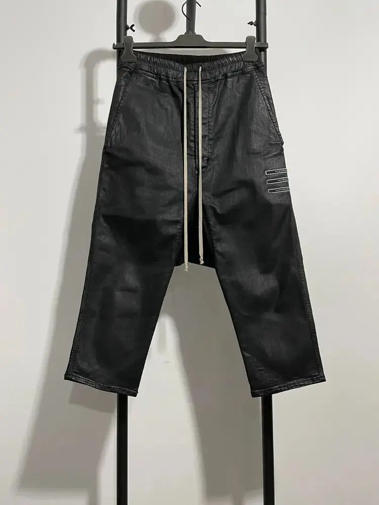 Rick Owens Sz XS Rick Owens Drkshdw Waxed Patches Shorts-2505 Size US 30 / EU 46 - 1 Thumbnail