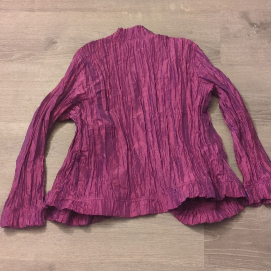 Chicos Chico’s Royal Ruffle Rhea Jacket in Wild Aster size 3 Size XL / US 12-14 / IT 48-50 - 5 Thumbnail
