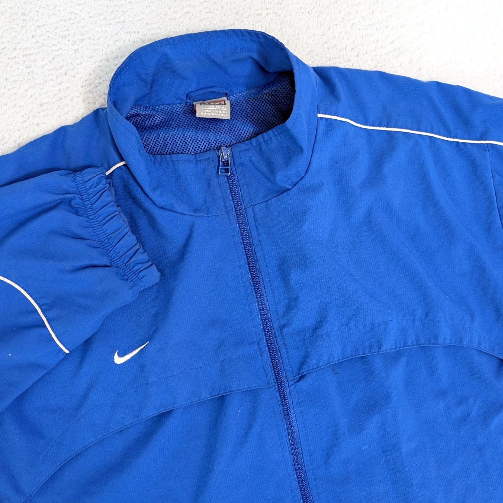 Nike Nike Team Jacket XXL Blue Full Zip Swoosh Track Jacket Size US XXL / EU 58 / 5 - 2 Thumbnail