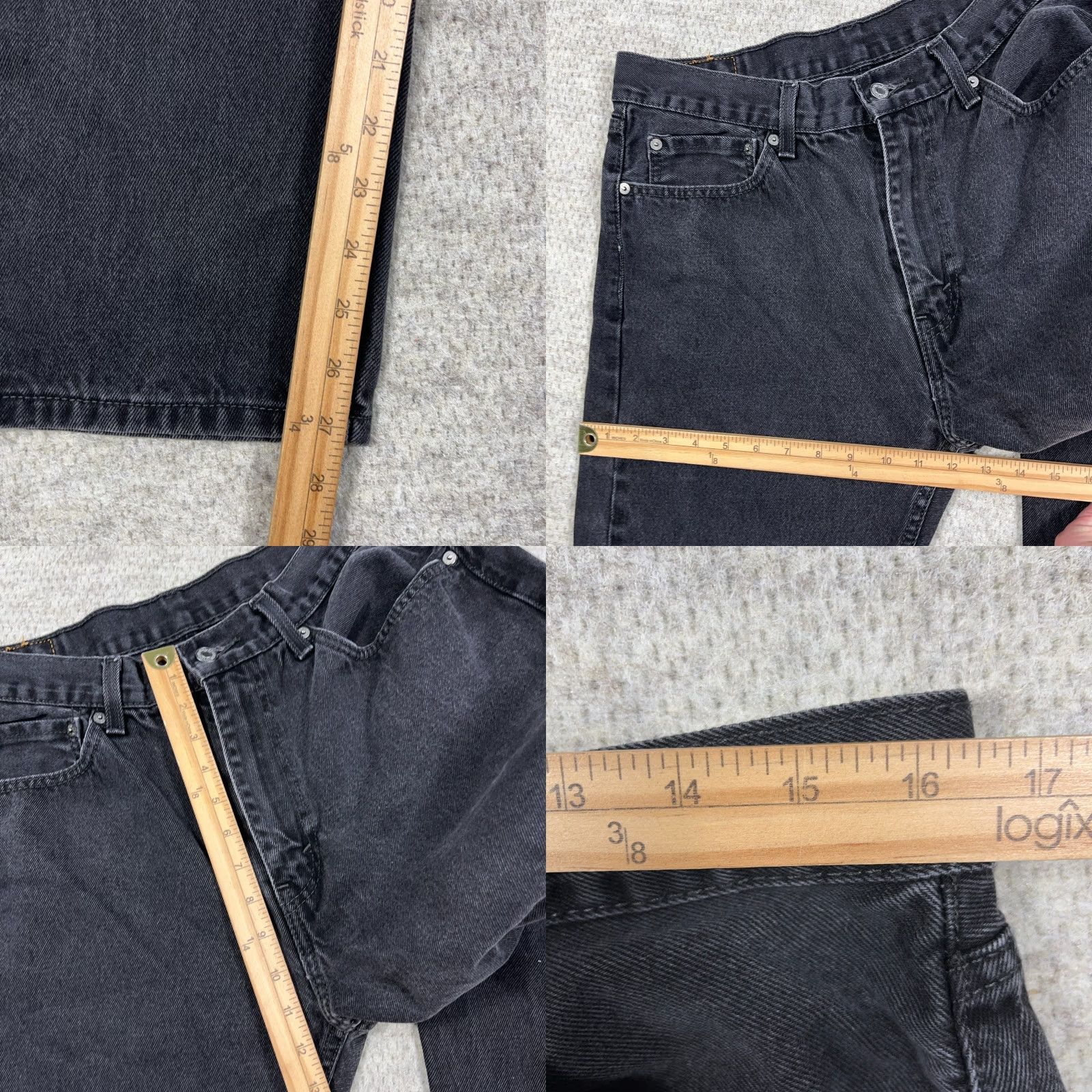 Levi's **Levi's 505 Men's Regular Fit Straight Leg Black Jeans** User: Levi's 505 Men's Regular Fit Straight Leg Black Jeans Size US 36 / EU 52 - 8 Thumbnail