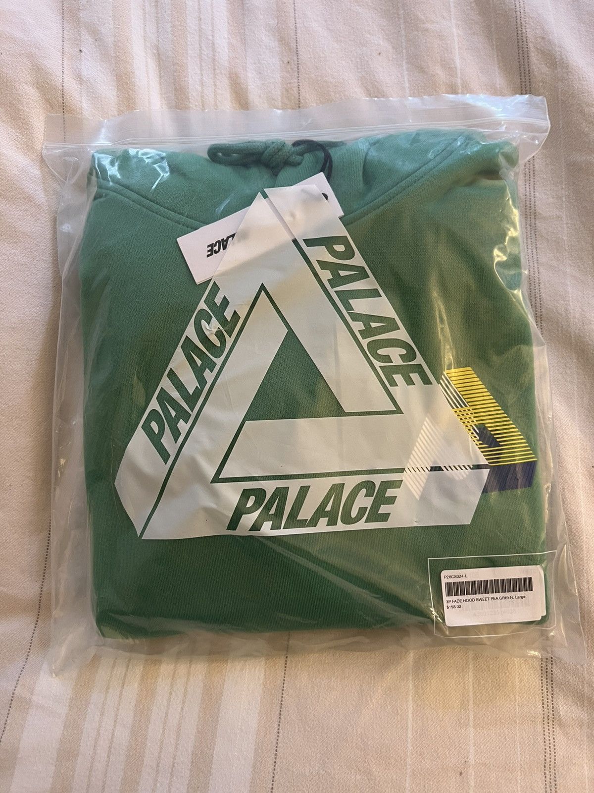 Palace Palace 3P Fade Hood Sweet Pea Green Brushed Fleece Hoodie Size US L / EU 52-54 / 3 - 4 Thumbnail