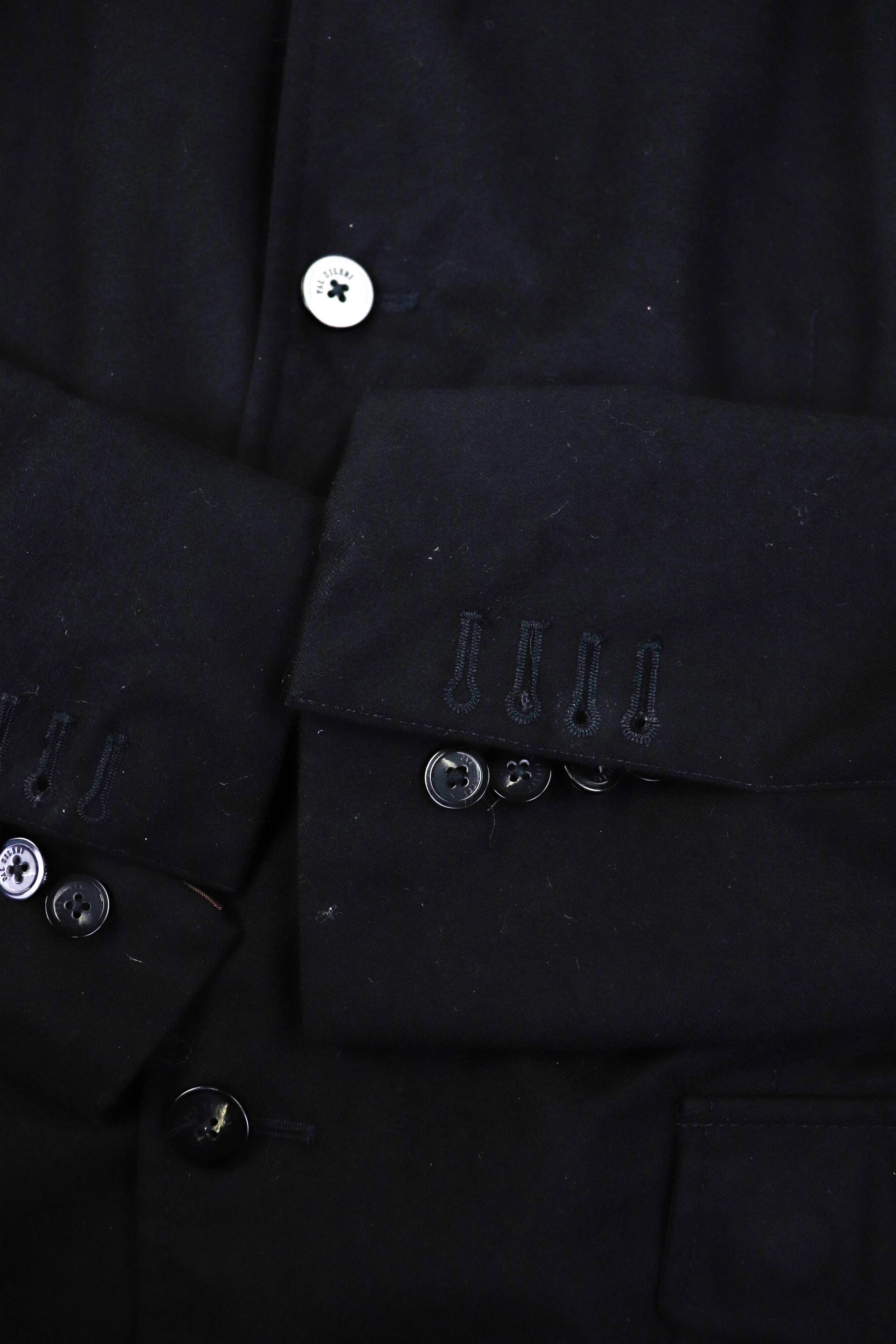 Pal Zileri PAL ZILERI Concept Black Wool Sport Coat Blazer Jacket Size 48R - 12 Thumbnail