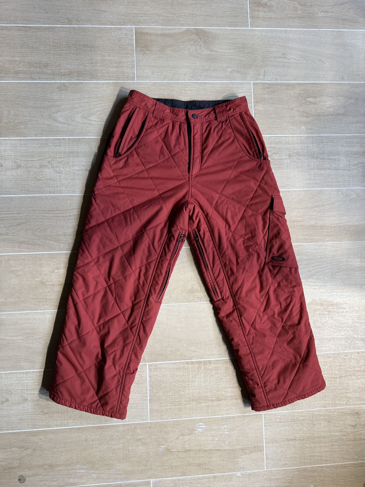 Oakley × Vintage Men’s Oakley Red Quilted Pants Size US 35 - 2 Thumbnail