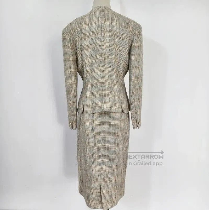 Burberry Burberry Plaid Wool Blend Long Sleeve Dress. Size L / US 10 / IT 46 - 7 Thumbnail