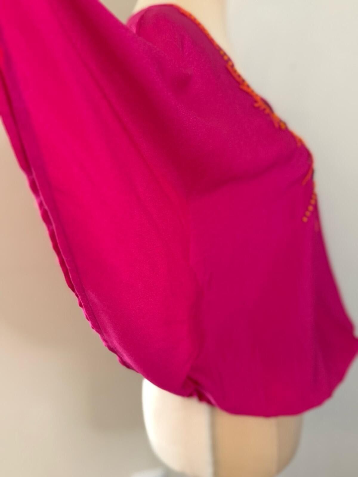 Other Coldwater Creek magenta beaded V neck bat wing top SZ XS 4-6 Size XS / US 0-2 / IT 36-38 - 5 Thumbnail