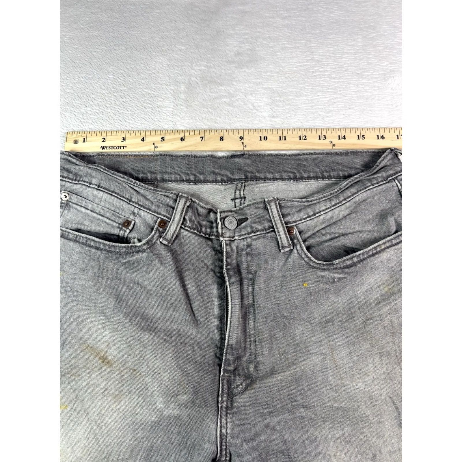 Levi's Levi’s 541 Jeans Men’s 34x32 Gray Denim Stretch Regular Fit 5-Pocket Logo 90s USA Vintage Style Tapered Size US 34 / EU 50 - 7 Thumbnail