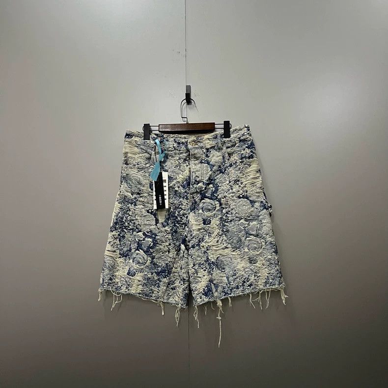 Louis Vuitton Louis Vuitton Tie-dyed floral embroidered shorts 2501-Nexta Size US 31 - 1 Thumbnail