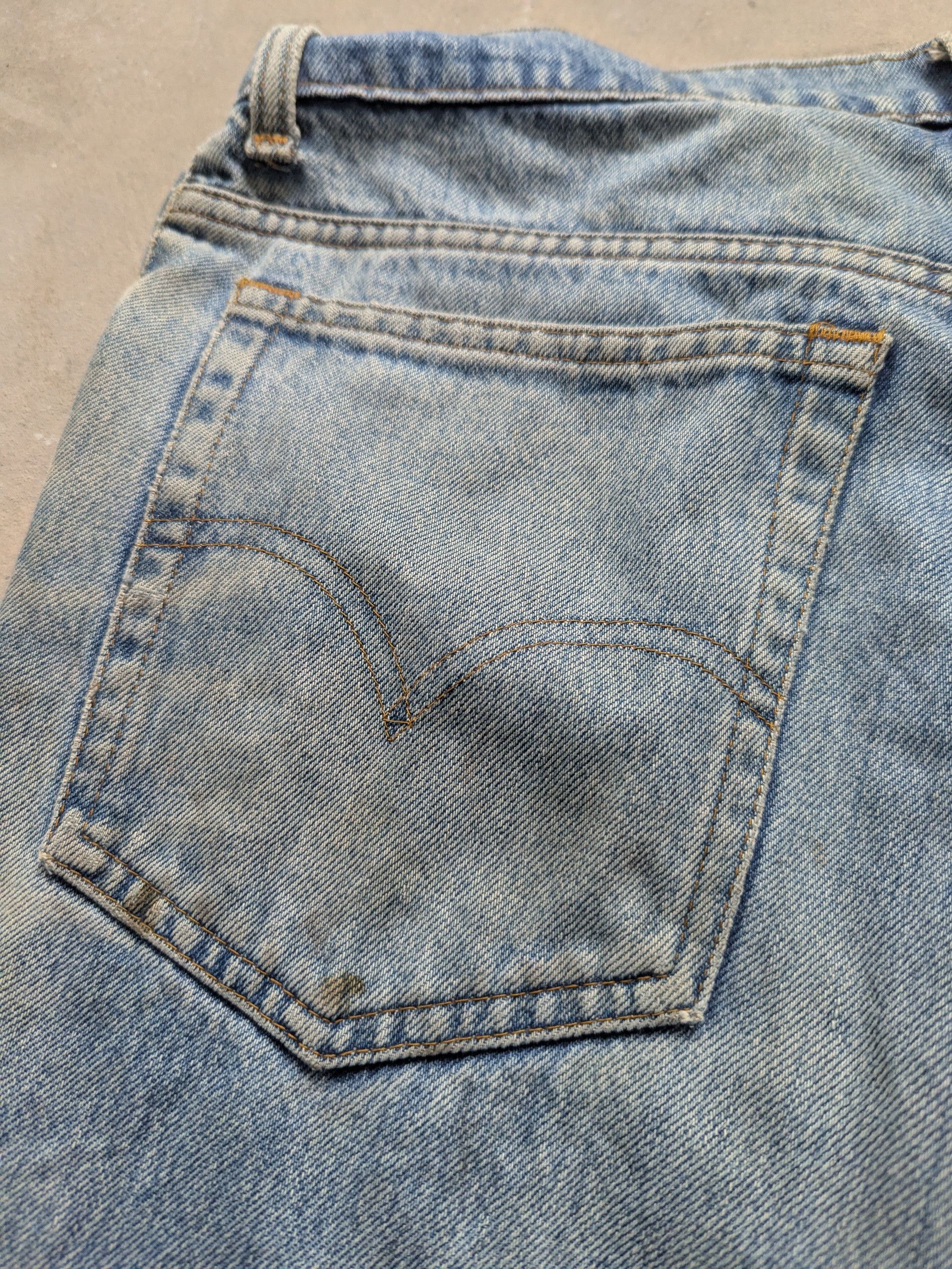 Levi's × Vintage Vintage Levis Denim Distressed Custom Patchwork Punk Style Size US 32 / EU 48 - 18 Thumbnail