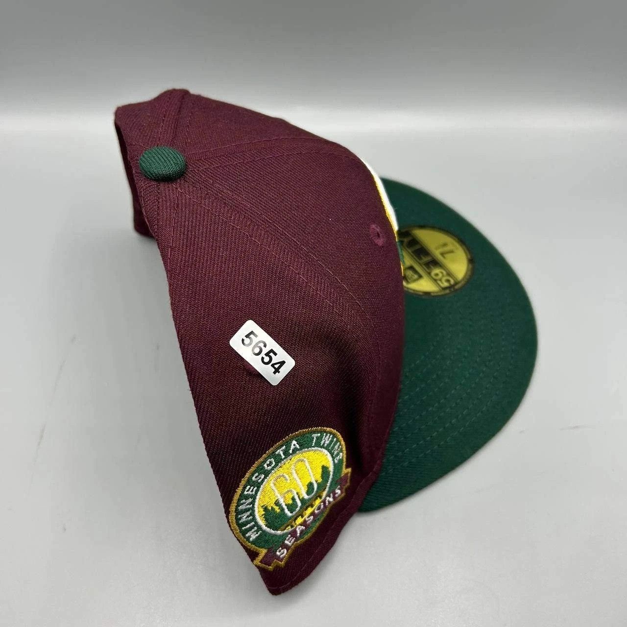 New Era Minnesota Twins Hat Men 7 1/8 Red Green MLB Fitted Cap New Size ONE SIZE - 9 Thumbnail