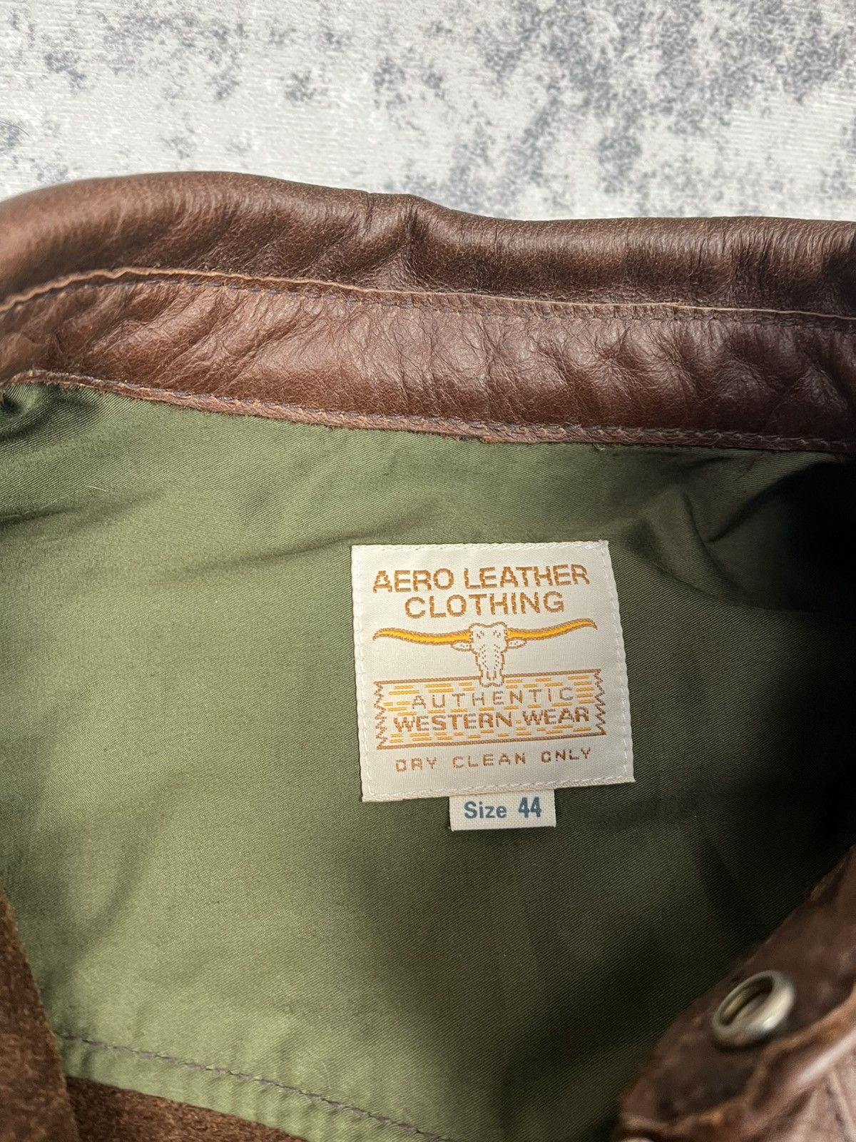 Aero Leathers Leather jacket brown Size US XL / EU 56 / 4 - 10 Thumbnail