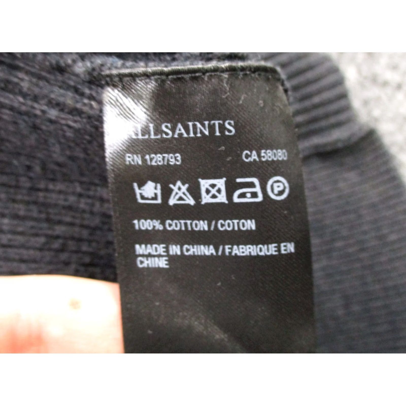 Allsaints Allsaints Black Zip Sweater Jacket Women S Casual Ribbed Size S / US 4 / IT 40 - 7 Thumbnail