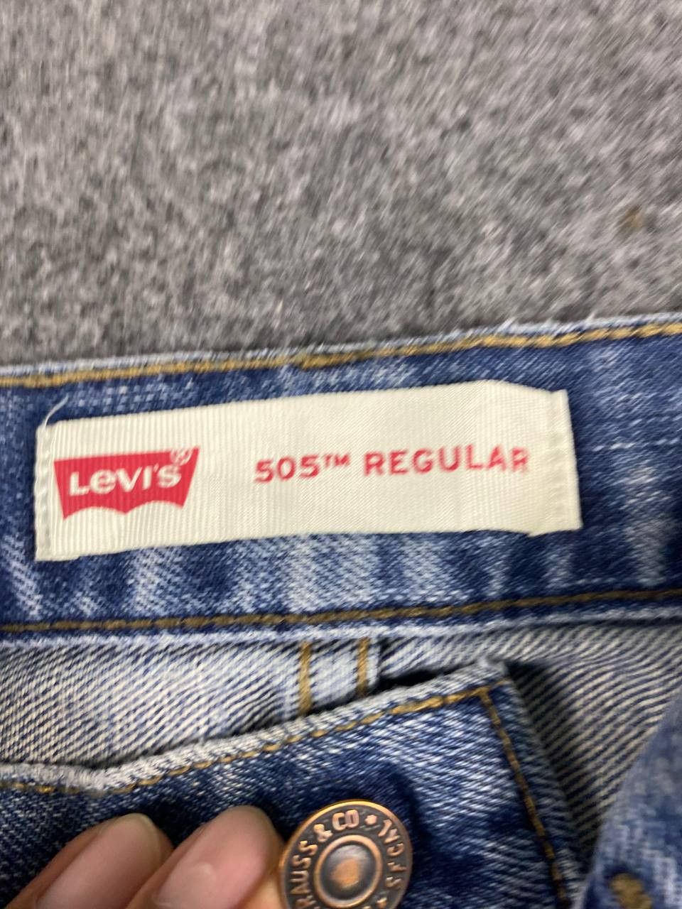 Levi's vintage levis 505 regular fit distressed denim Size US 28 / EU 44 - 12 Thumbnail