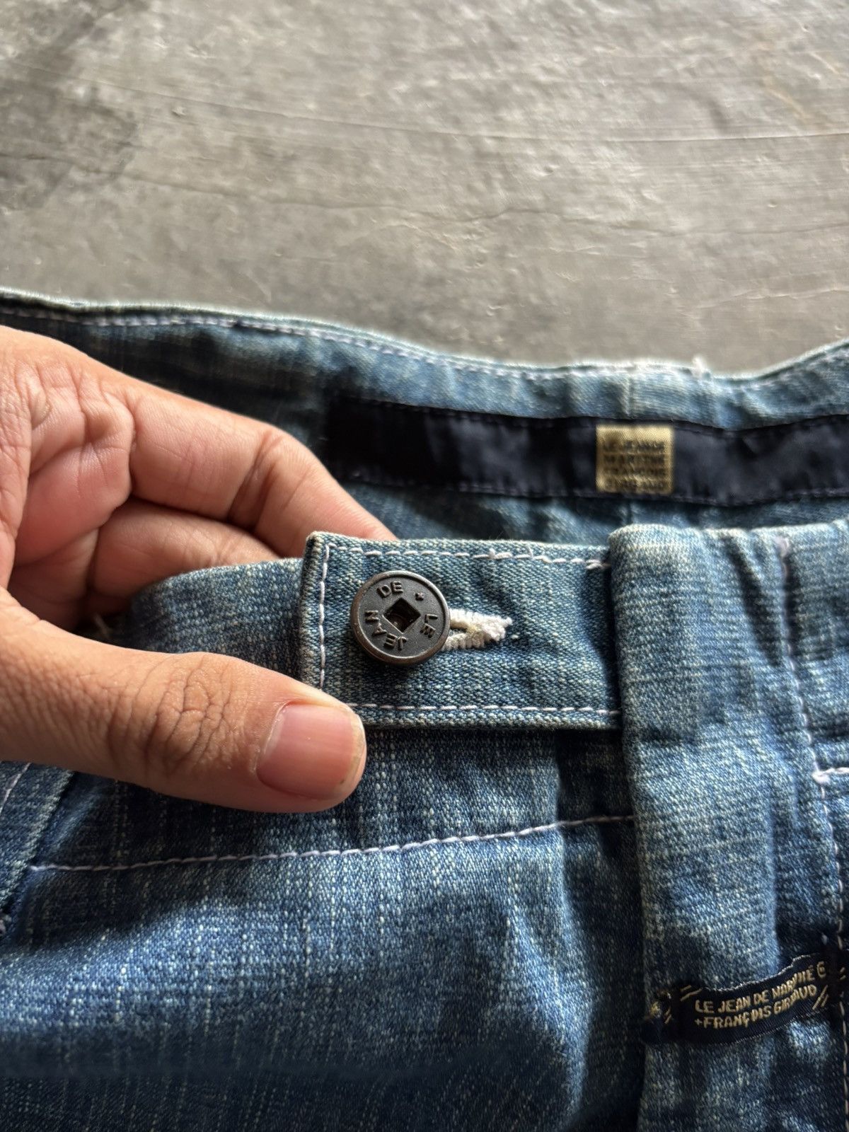 Marithe + Francois Girbaud RARE MFG marithe francois girbaud BAGGY STRAP WIDE LEG JEANS Size US 35 - 3 Thumbnail