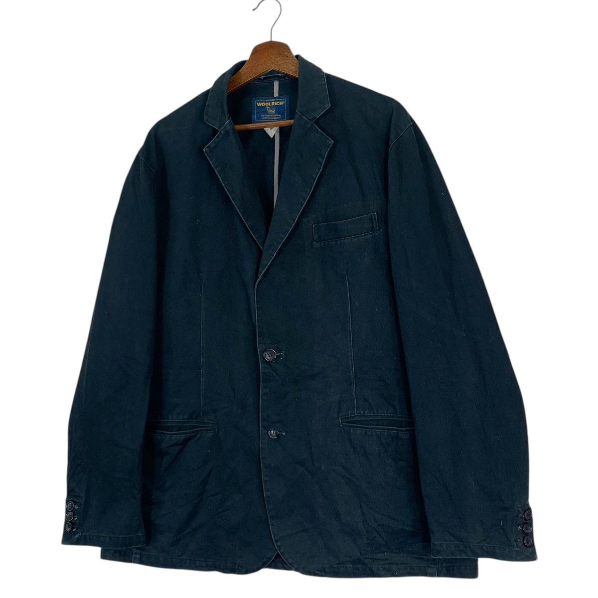 Woolrich Woolen Mills Vintage Woolrich Button Blazer Jacket Size US L / EU 52-54 / 3 - 3 Thumbnail
