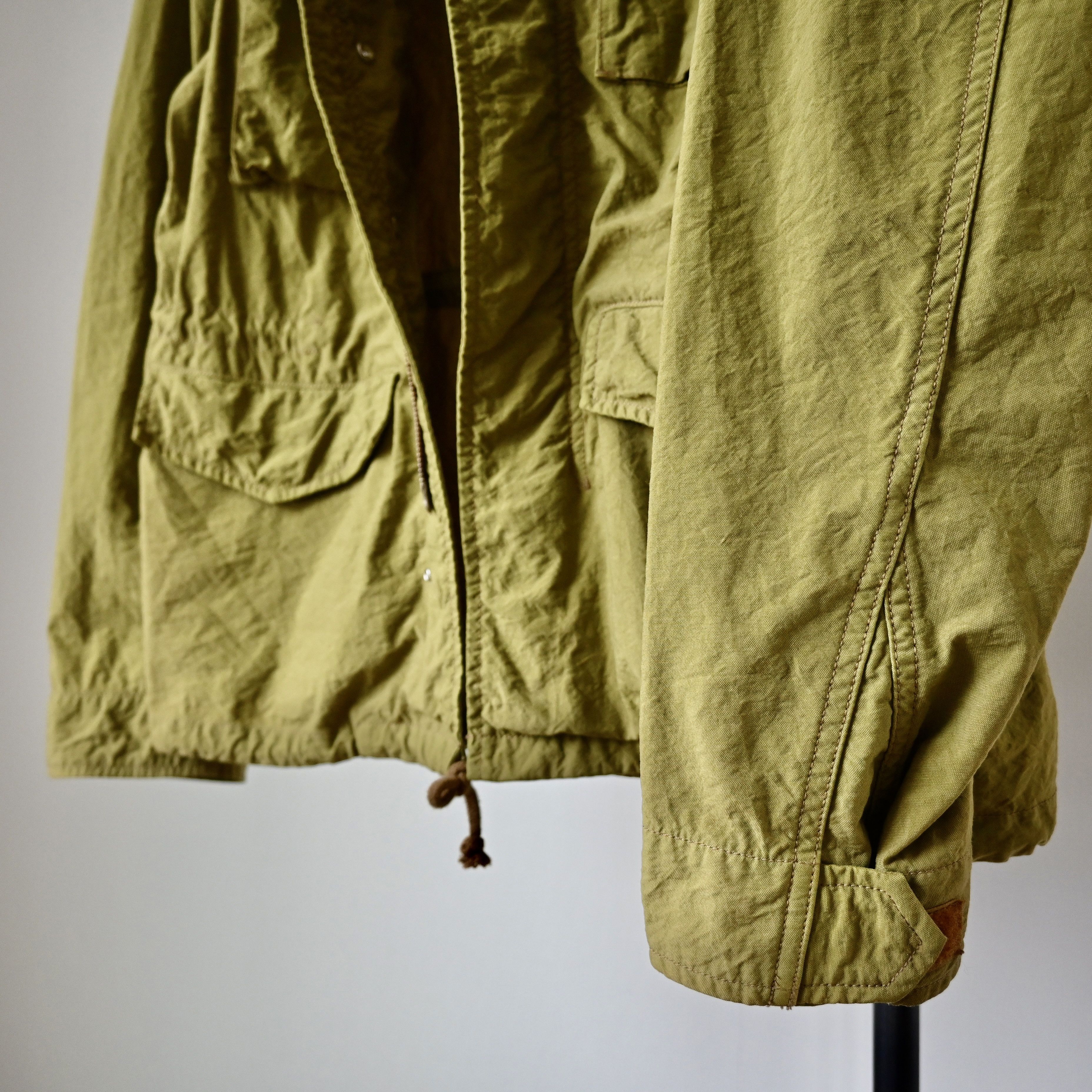 Beams Plus BEAMS Plus nylon shell M/65 type jacket, yellow olive Size US M / EU 48-50 / 2 - 10 Thumbnail