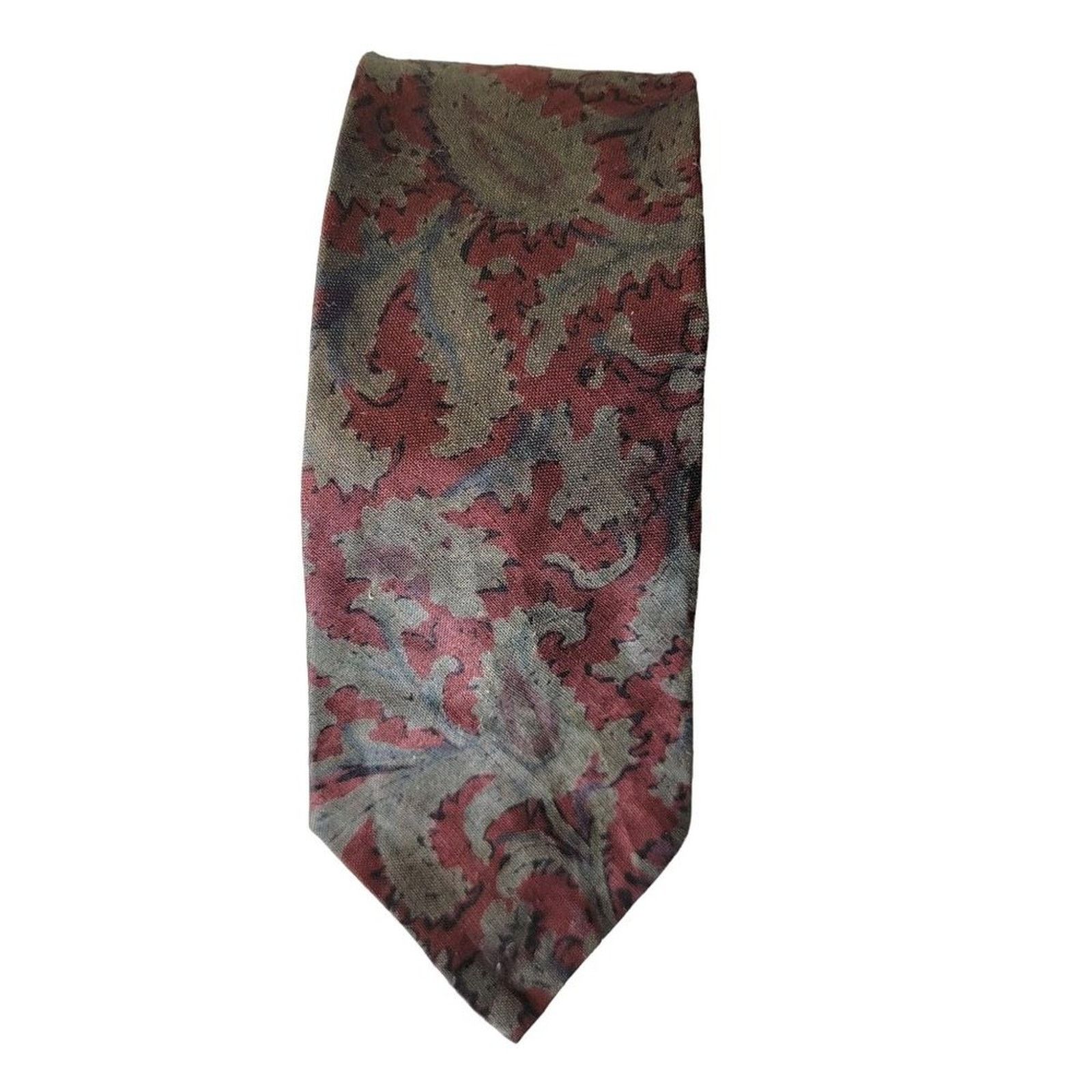 Polo Ralph Lauren Vintage Polo Ralph Lauren Mens Cotton Jacquard Neck Tie Size ONE SIZE - 4 Thumbnail