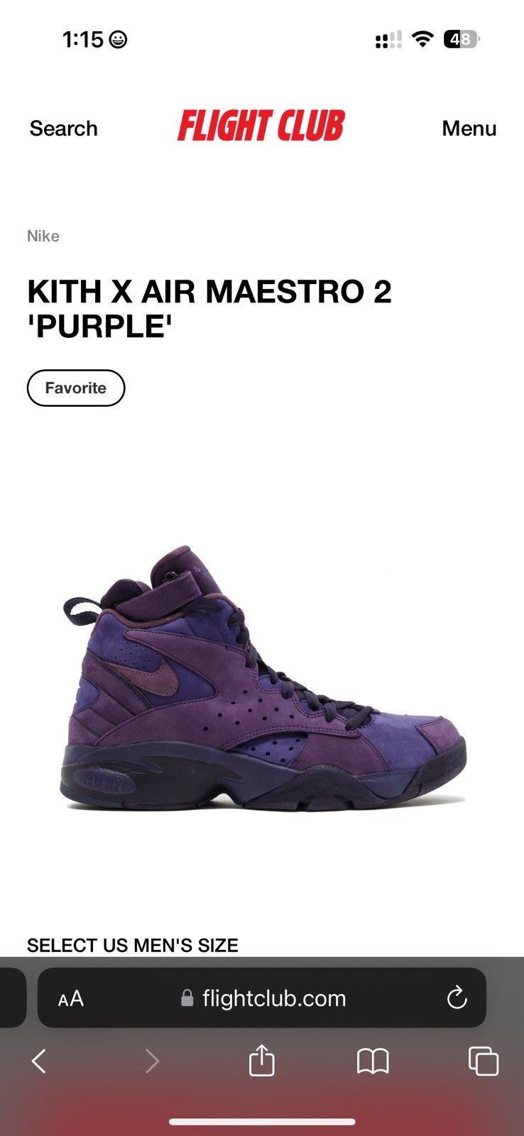 KITH X AIR MAESTRO 2 'PURPLE’