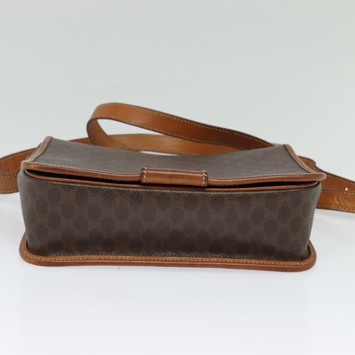 Celine CELINE Macadam Canvas Shoulder Bag Pvc Brown Gold Size ONE SIZE - 9 Thumbnail