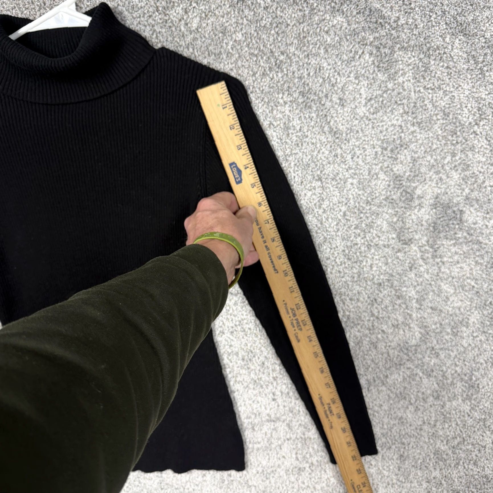 Vintage Relativity Black Turtleneck Sweater M Women Long Sleeve Knitted Pullover Office Capsule Minimalist Flat Ribbed Knit Size M / US 6-8 / IT 42-44 - 3 Thumbnail