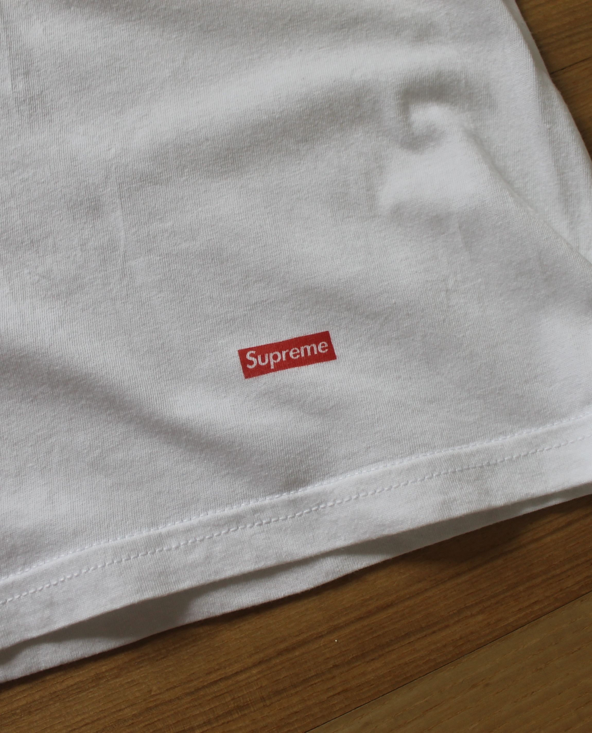 Hanes × Supreme Hanes x Supreme Basic White T-Shirt Size US XL / EU 56 / 4 - 5 Thumbnail