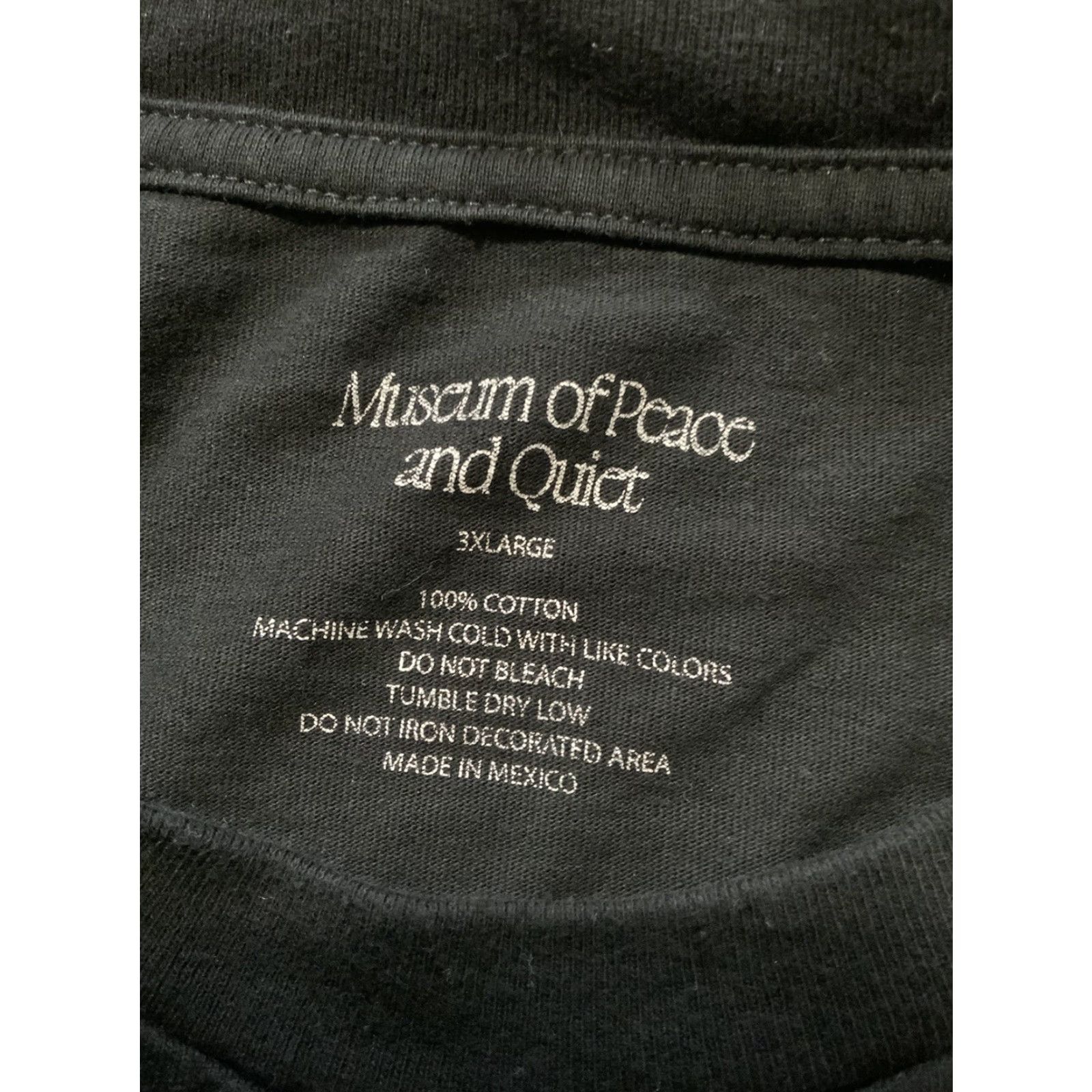 Museum of Peace & Quiet VINTAGE Museum Of Peace & Quiet Black Graphic Official Crewneck S/S T-Shirt Sz. 3XL Mens Size US XXL / EU 58 / 5 - 6 Thumbnail