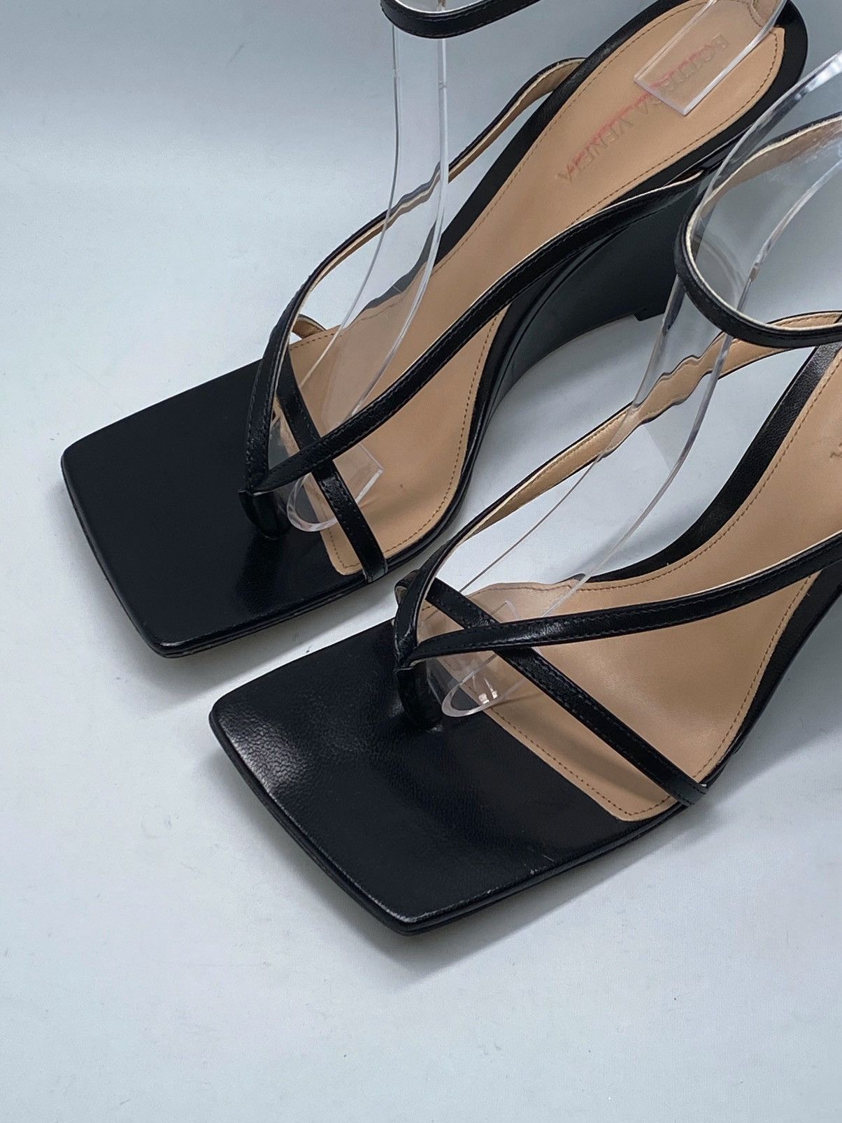 Bottega Veneta Bottega Veneta Stretch Strappy Wedge Sandals size 38.5 Size US 8.5 / IT 38.5 - 5 Thumbnail