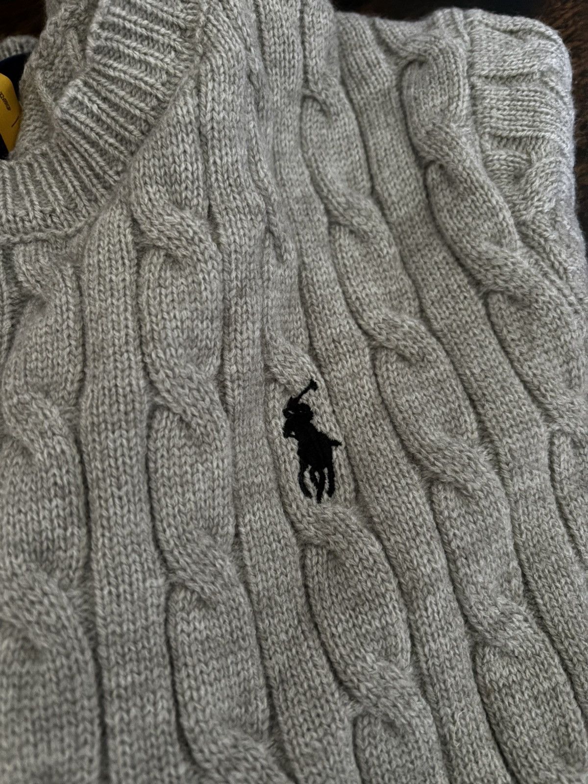 Ralph Lauren Ralph Lauren Cable Knit Size M (Unisex) 100% Cotton Jumper Size M / US 6-8 / IT 42-44 - 2 Thumbnail