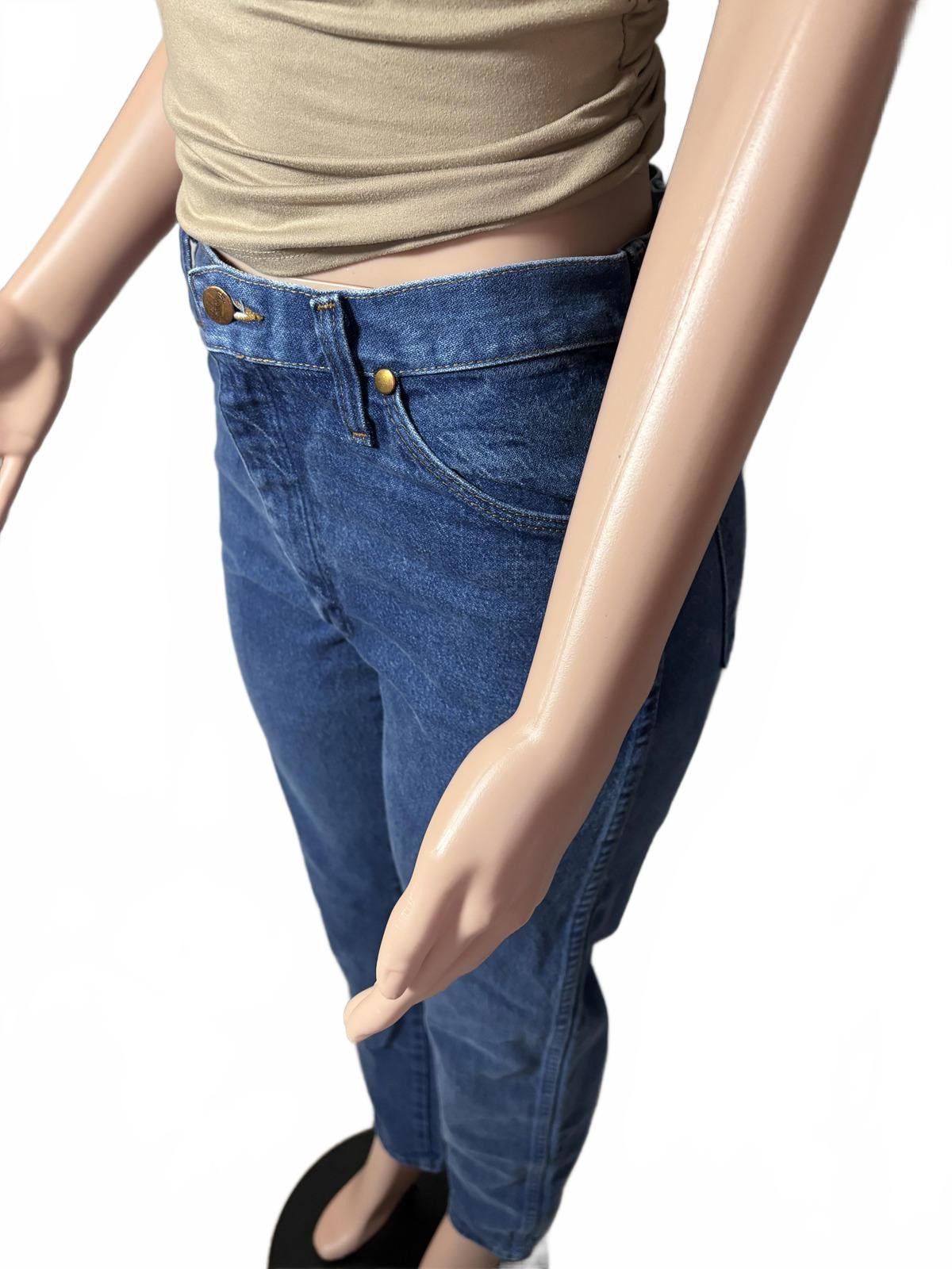 Wrangler Wrangler 90s Vintage High-Waisted Straight Leg Blue Jeans 9 Size 30" / US 8 / IT 44 - 5 Thumbnail