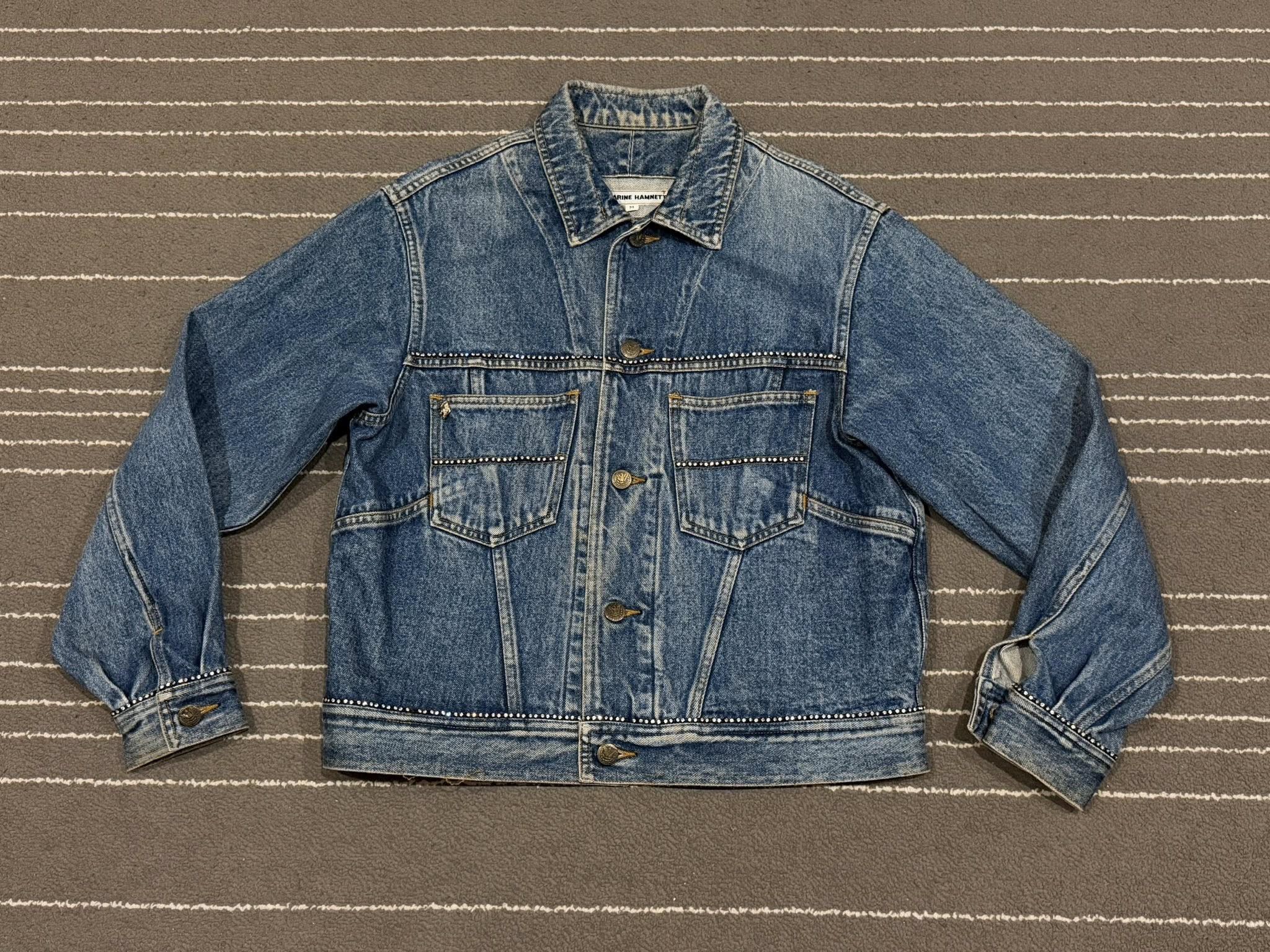 Katharine Hamnett London KATHARINE HAMNETT vintage denim jacket S 2257 Size S / US 4 / IT 40 - 3 Thumbnail