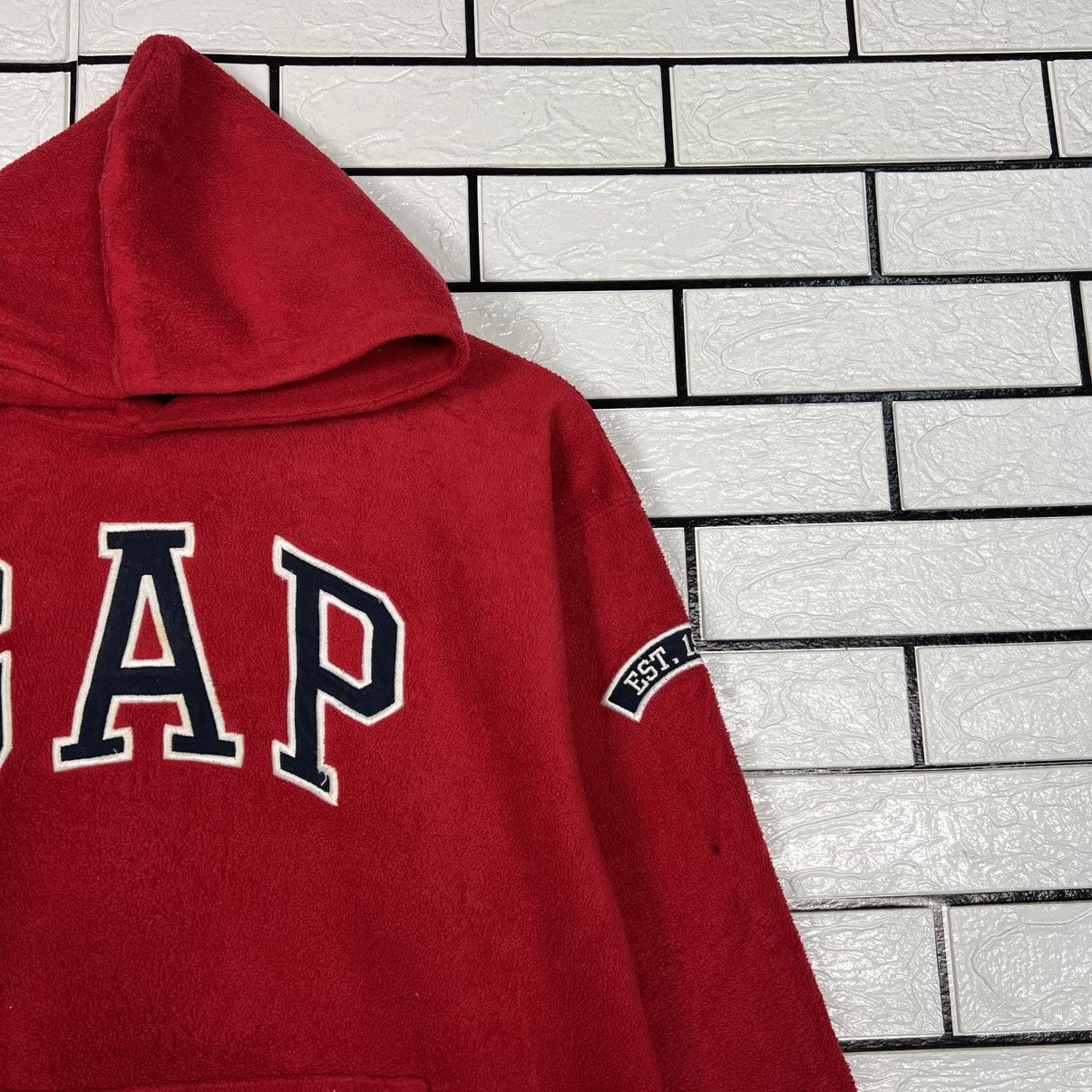 Gap Vintage 90's GAP Kids Big Logo Fleece Hoodies #4107-C187 Size US XXL / EU 58 / 5 - 5 Thumbnail