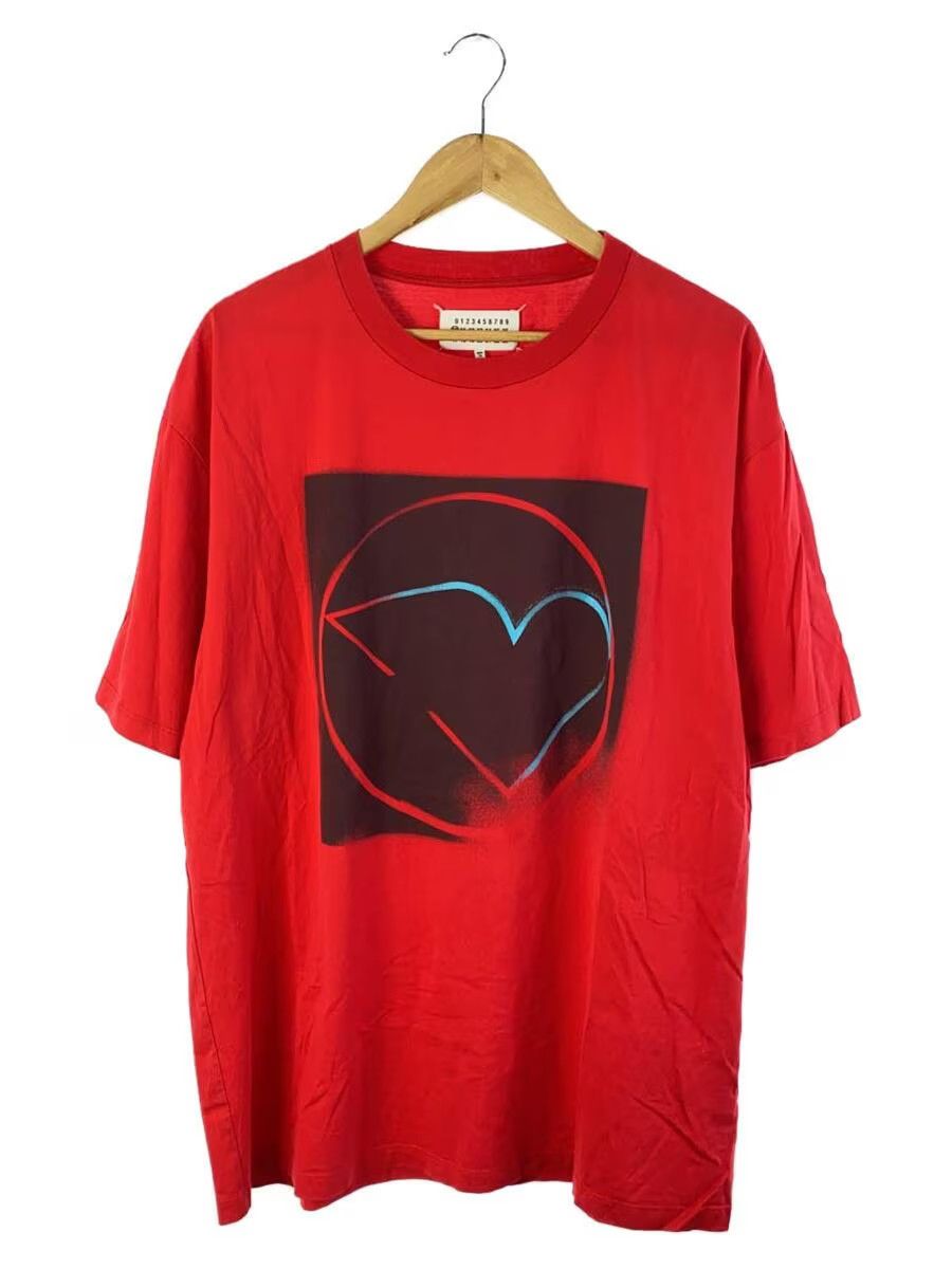 image of Maison Margiela Aw17 "the Modern Lovers" Tee in Red, Men's (Size Medium)