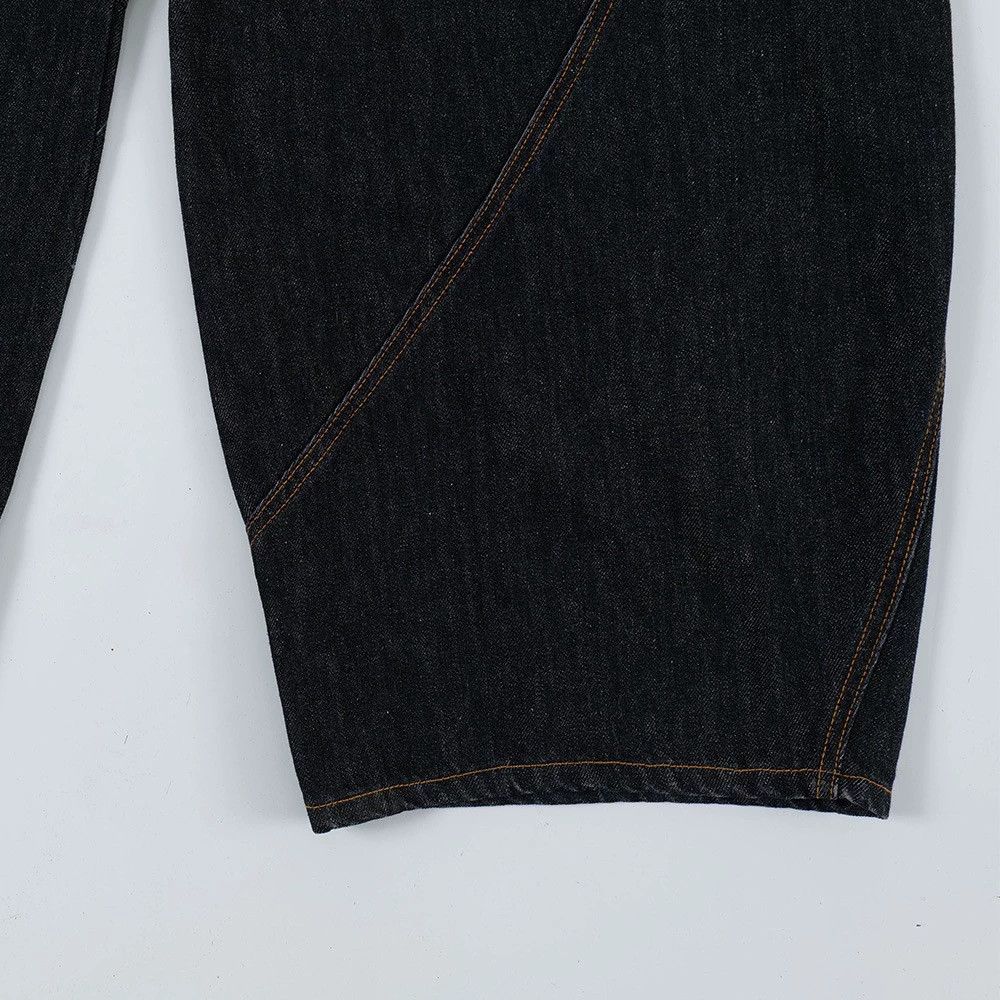 Vintage Men's American high street washed loose scimitar jeans Size US 32 / EU 48 - 5 Thumbnail